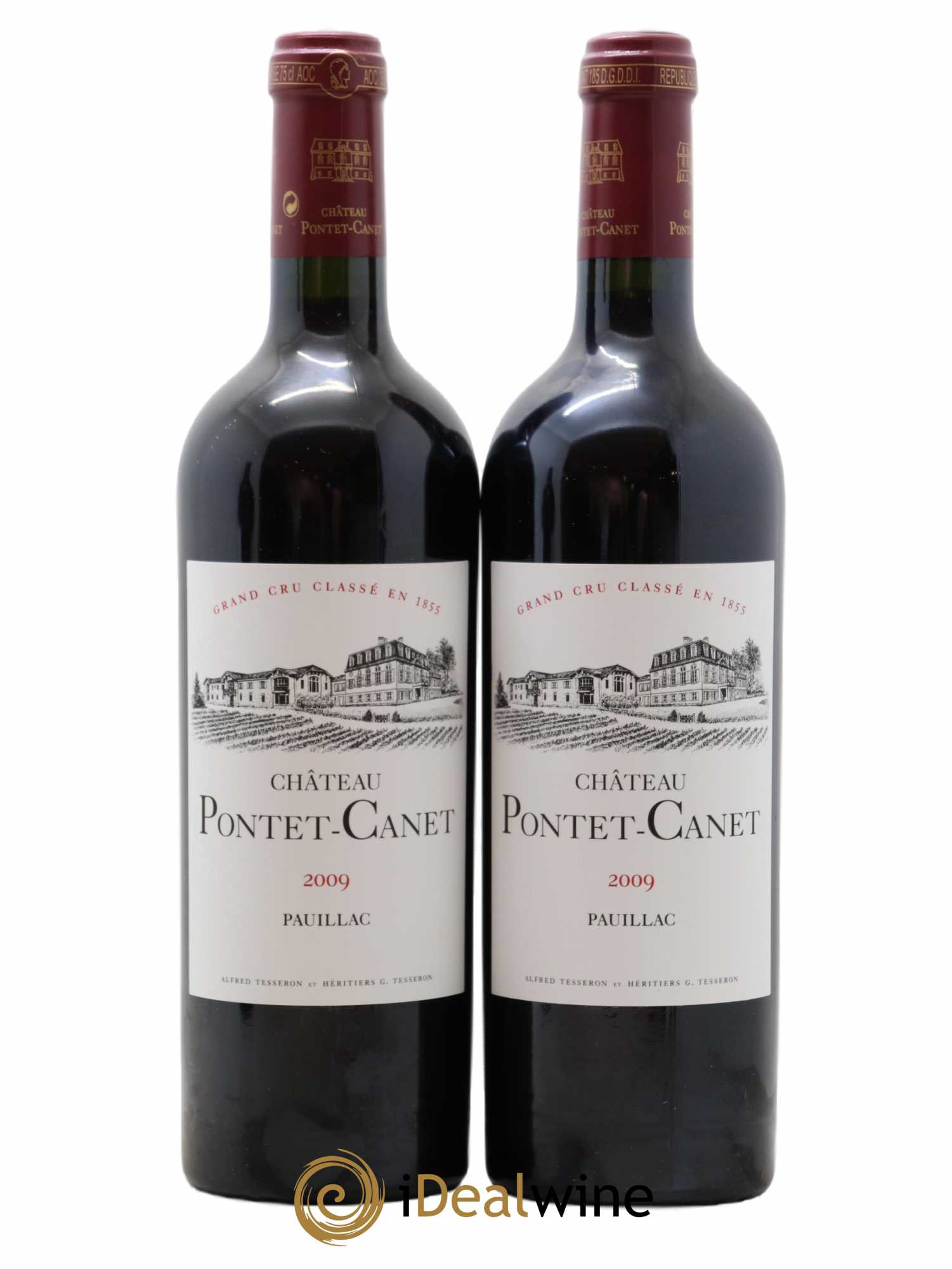 Château Pontet Canet 5ème Grand Cru Classé 2009 - Lot de 2 bouteilles - 0