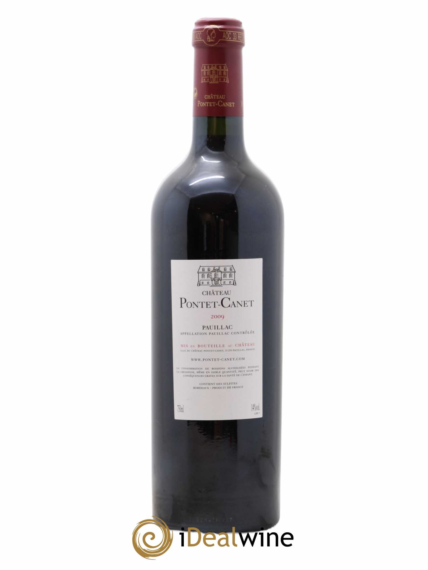 Château Pontet Canet 5ème Grand Cru Classé 2009 - Lot de 1 bouteille - 1
