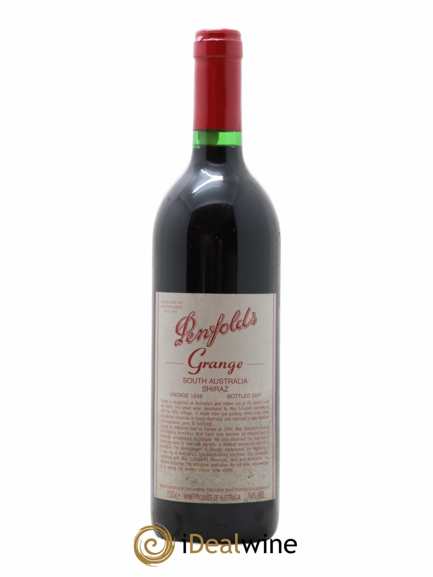 South Australia Penfolds Wines Grange 1996 - Lot de 1 bouteille - 0