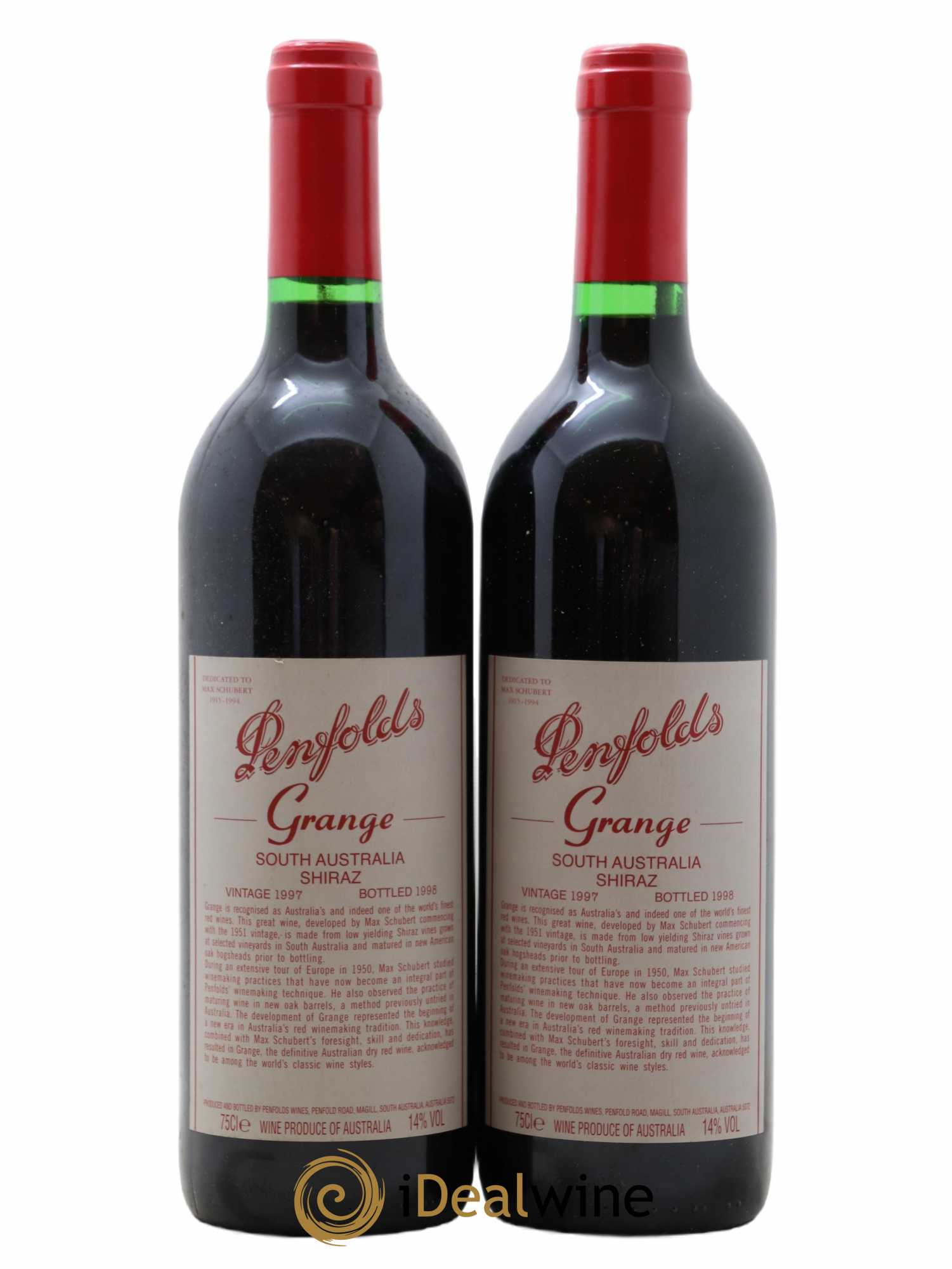 South Australia Penfolds Wines Grange 1997 - Lot de 2 bouteilles - 0