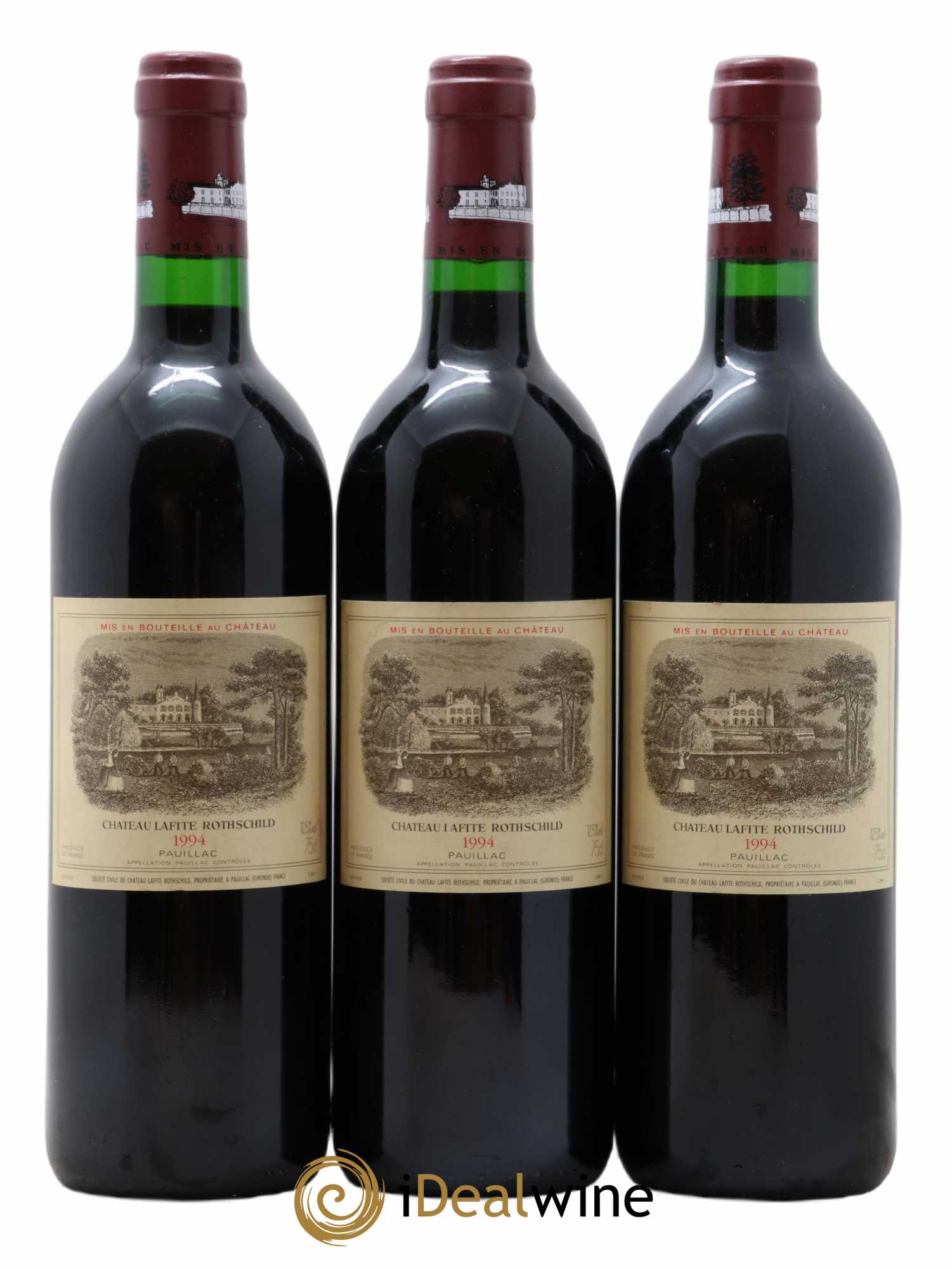 Château Lafite Rothschild 1er Grand Cru Classé 1994 - Lot of 3 bottles - 0