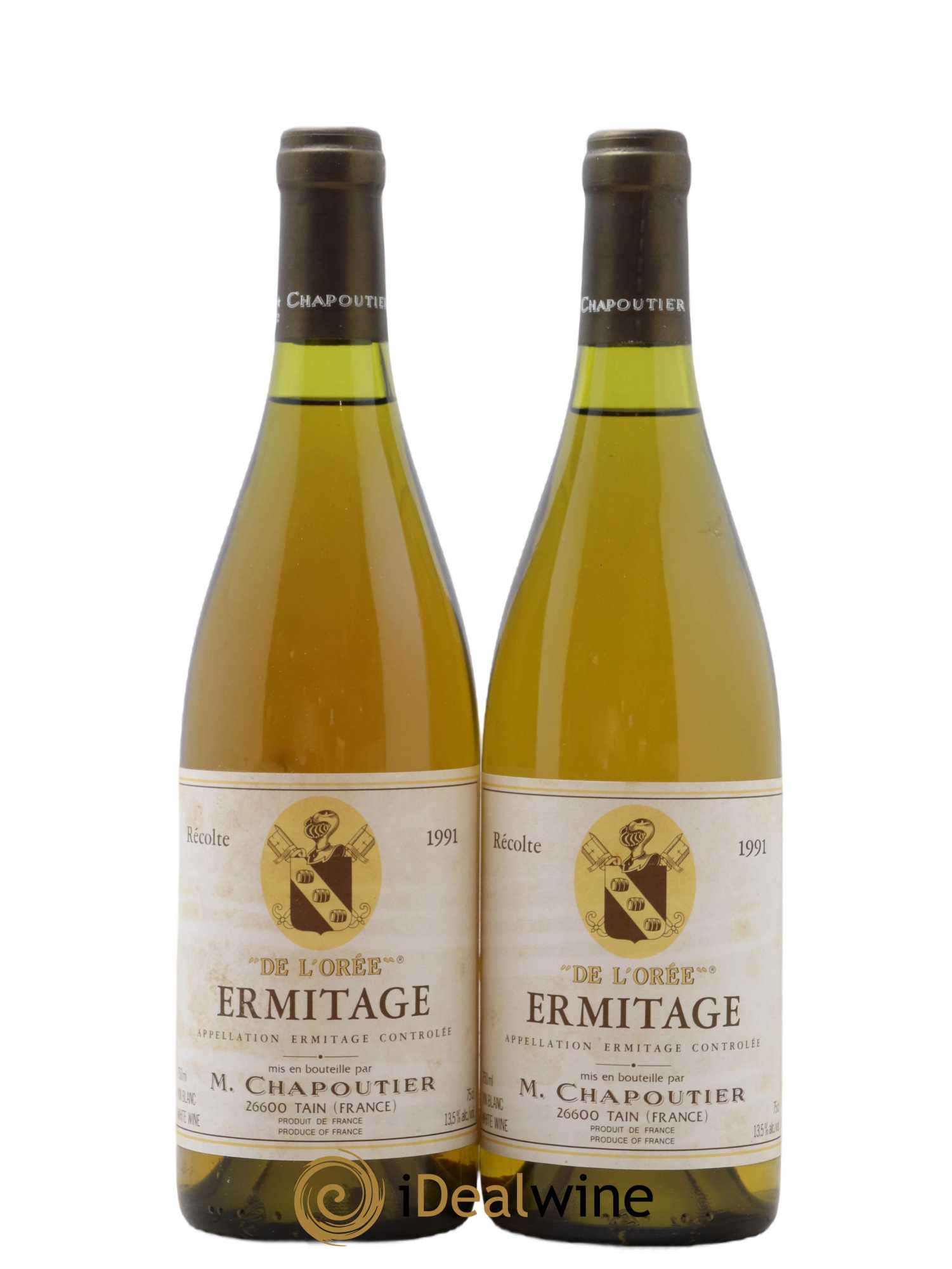 Hermitage Ermitage de l'Orée Chapoutier 1991 - Lot de 2 bouteilles - 0