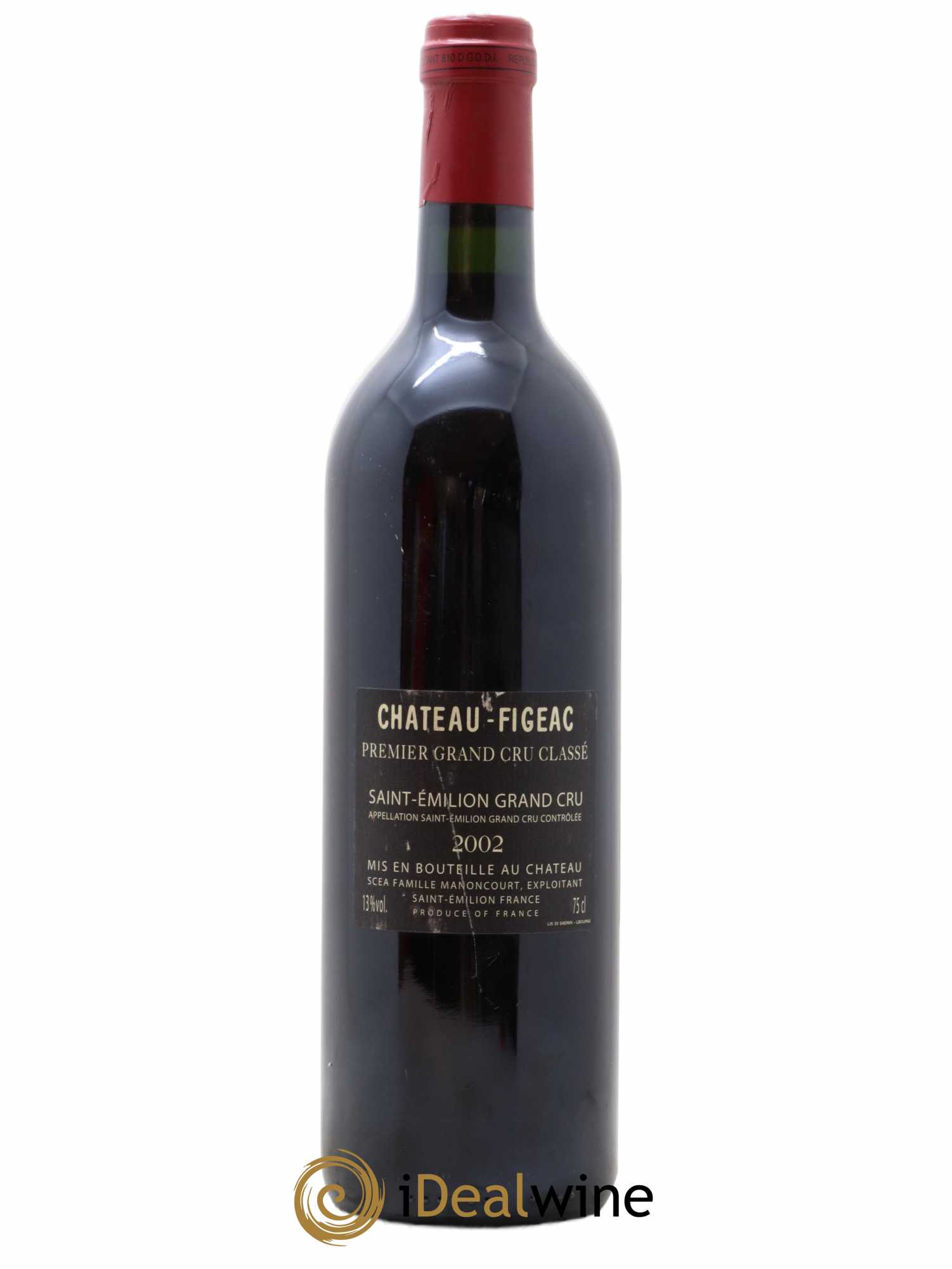 Château Figeac 1er Grand Cru Classé A 2002 - Lot de 1 bouteille - 1