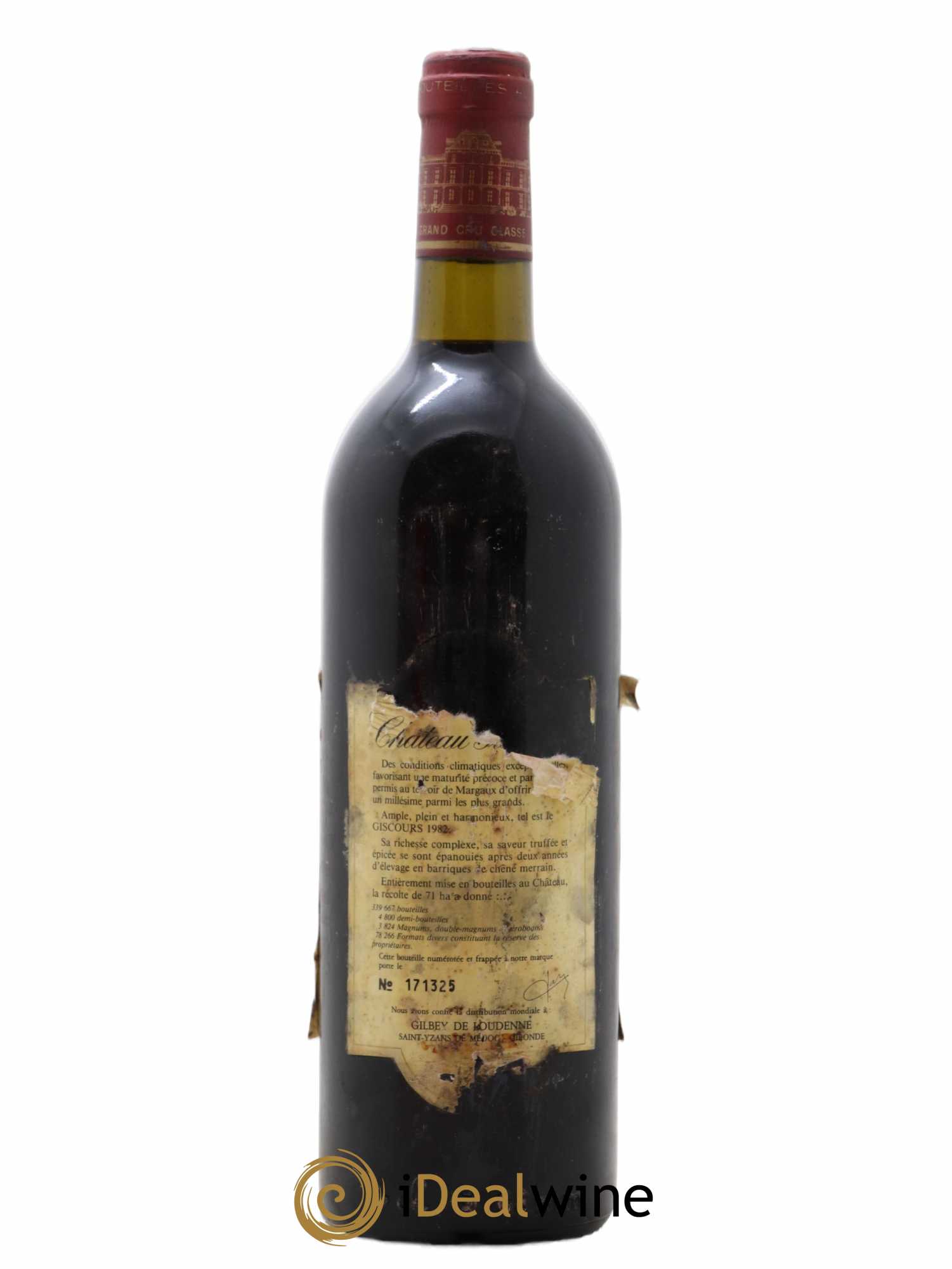 Château Giscours 3ème Grand Cru Classé 1982 - Lot de 1 bouteille - 1