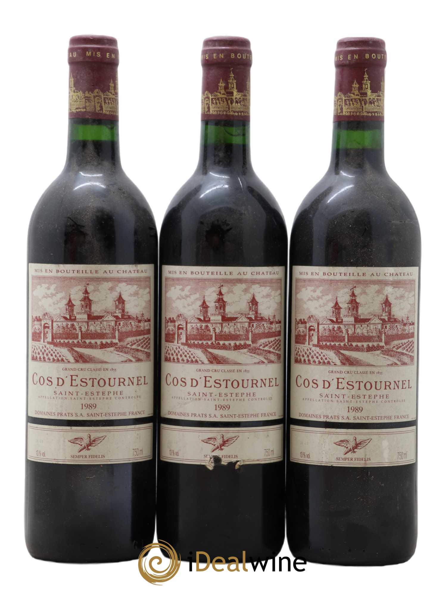 Cos d'Estournel 2ème Grand Cru Classé 1989 - Lot de 3 bouteilles - 0
