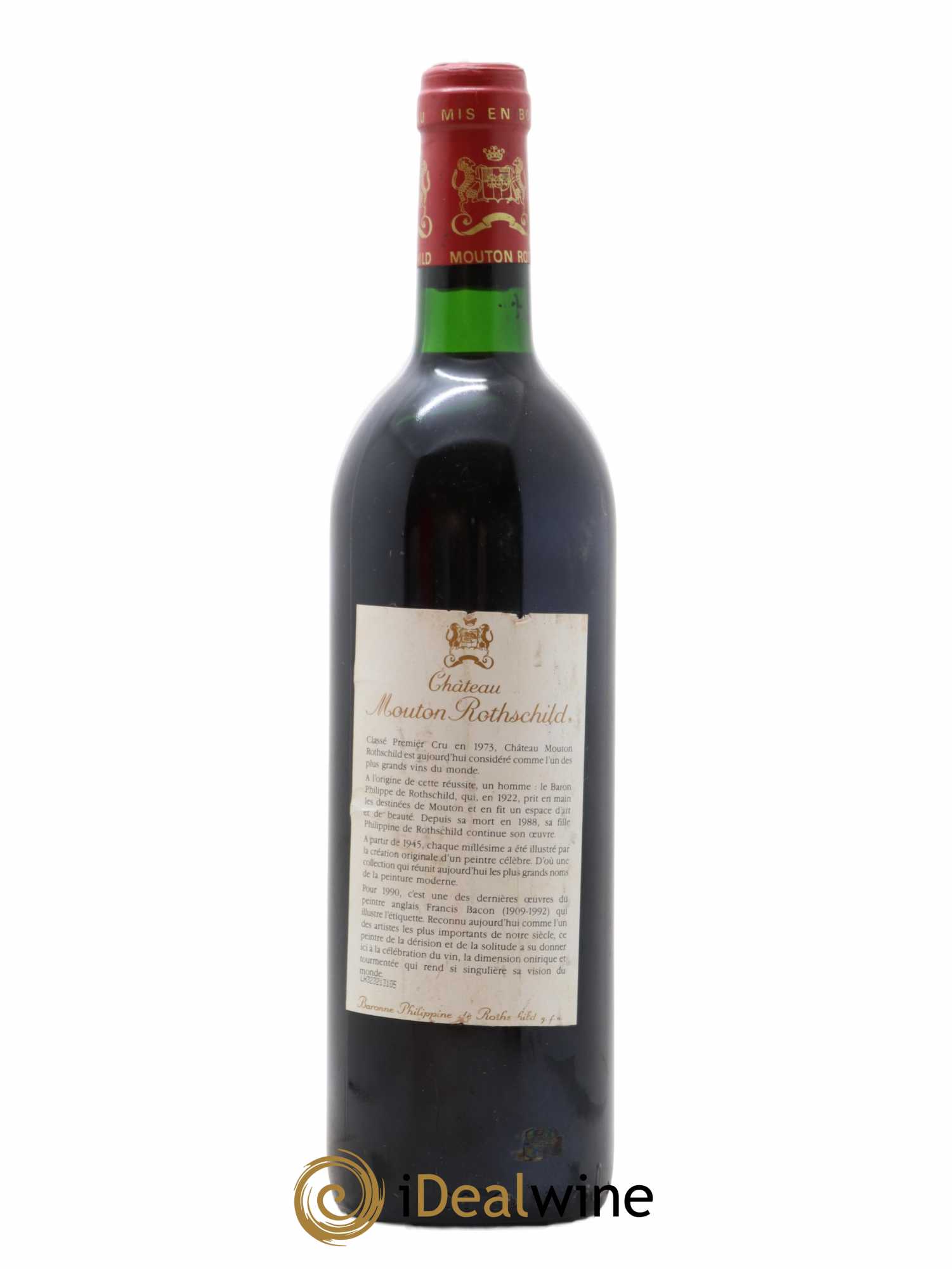 Château Mouton Rothschild 1er Grand Cru Classé 1990 - Lot de 1 bouteille - 1