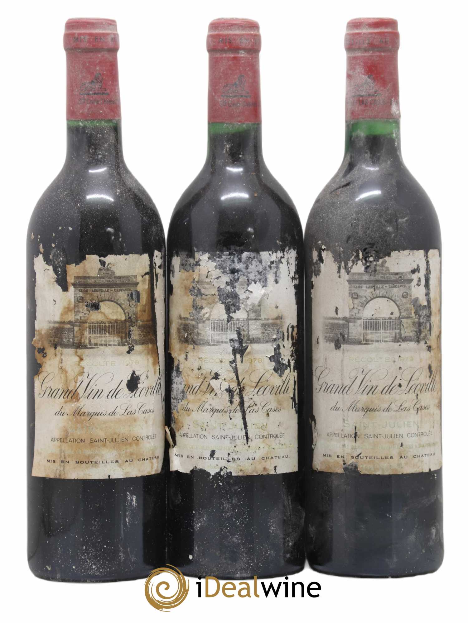 Château Léoville Las Cases 2ème Grand Cru Classé 1979 - Lot de 3 bouteilles - 0