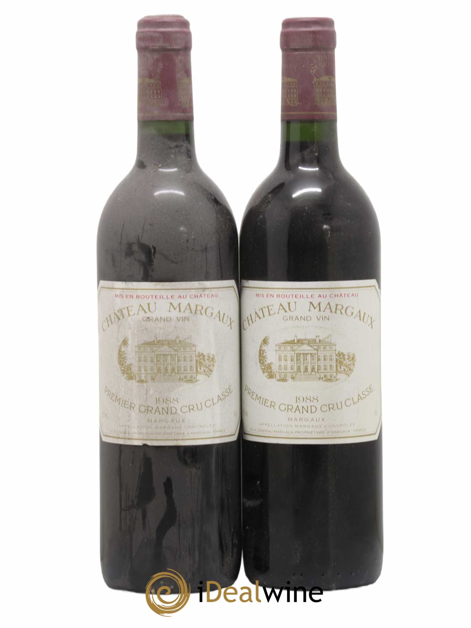 Château Margaux 1er Grand Cru Classé 1988 - Lot de 2 bouteilles - 0