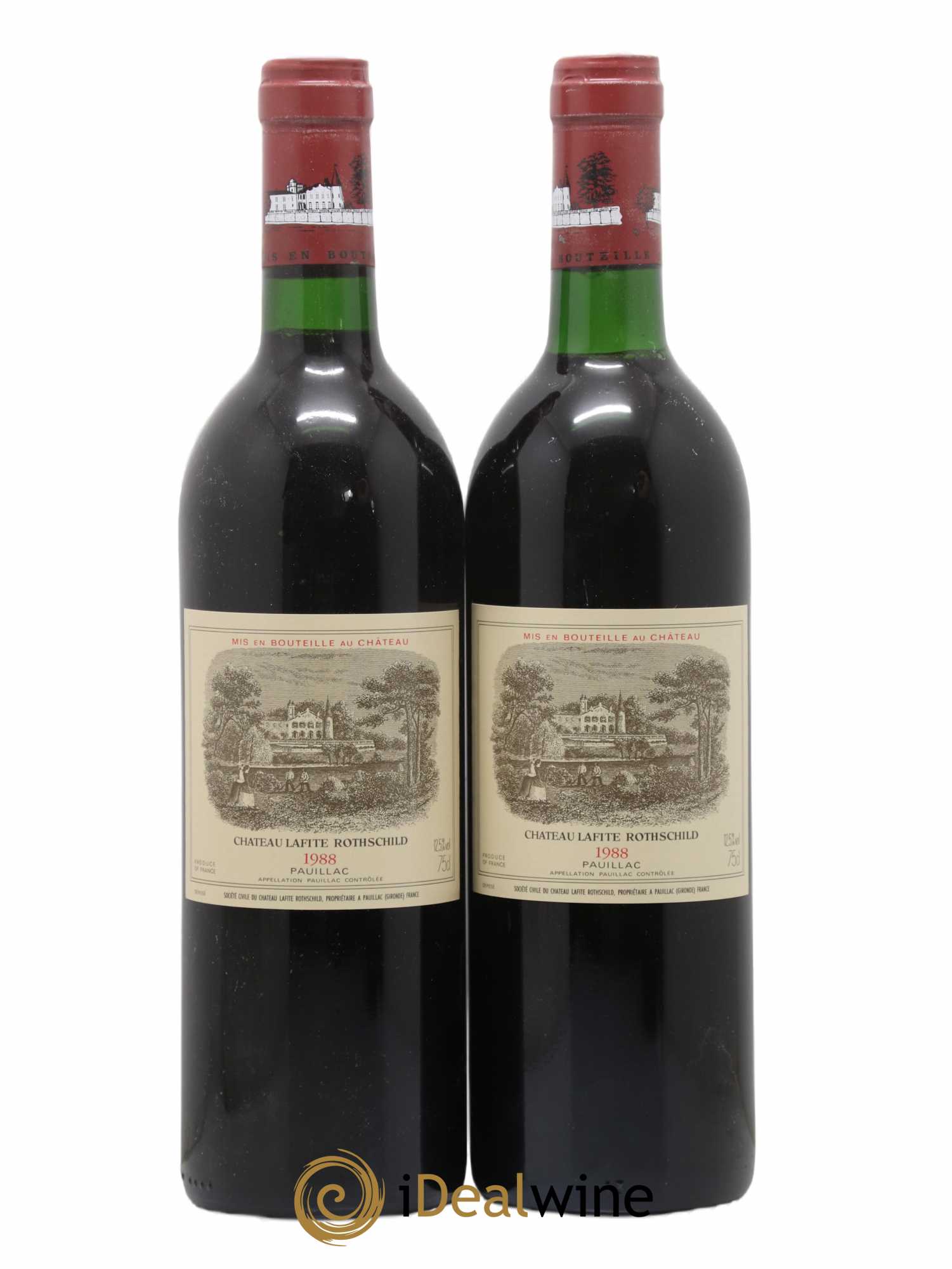 Château Lafite Rothschild 1er Grand Cru Classé 1988 - Lot de 2 bouteilles - 0