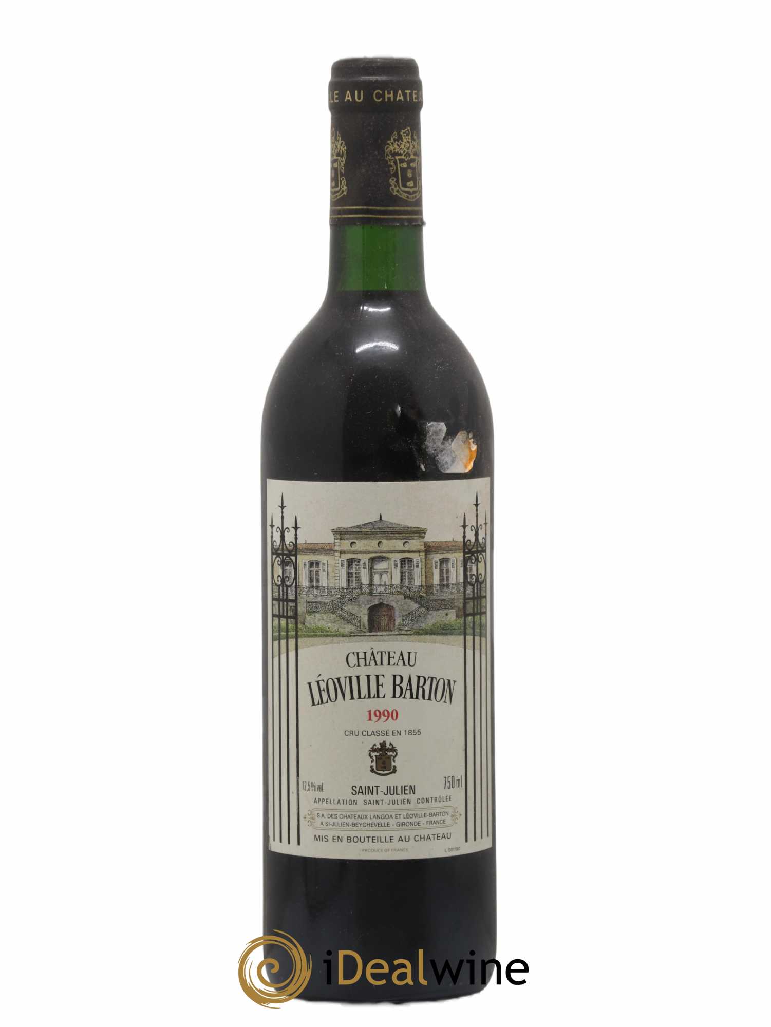 Château Léoville Barton 2ème Grand Cru Classé 1990 - Lot de 1 bouteille - 0