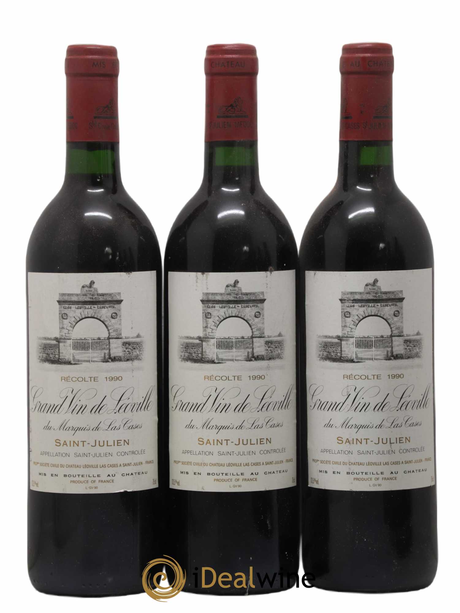 Château Léoville Las Cases 2ème Grand Cru Classé 1990 - Lot de 6 bouteilles - 1