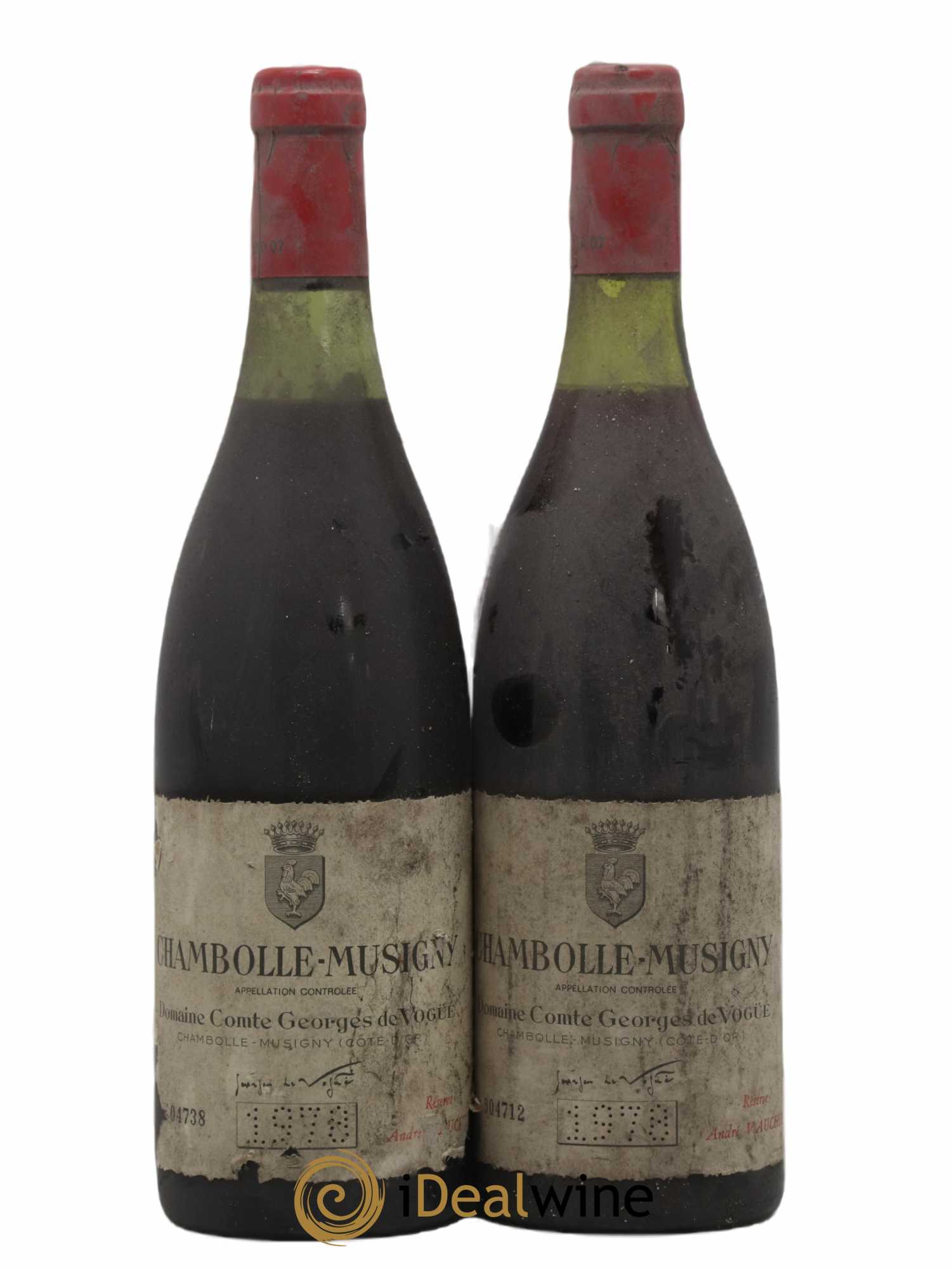 Chambolle-Musigny Comte Georges de Vogüé 1978 - Lot de 2 bouteilles - 0