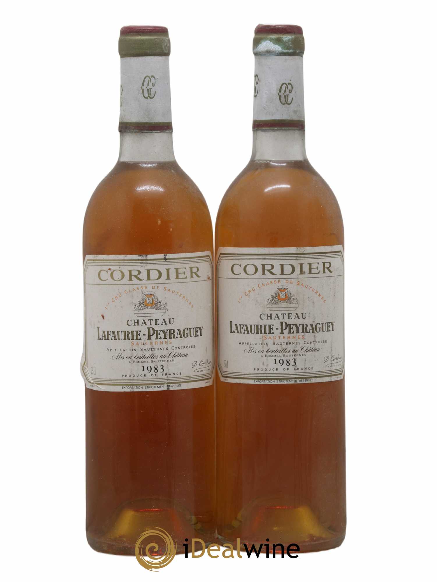 Château Lafaurie-Peyraguey 1er Grand Cru Classé 1983 - Lotto di 2 bottiglie - 0