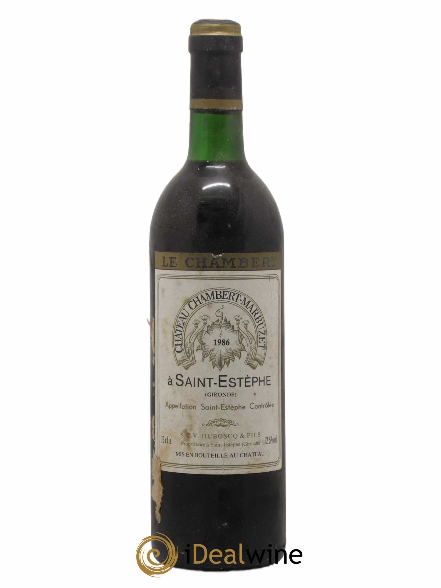 Château Chambert-Marbuzet Cru Bourgeois 1986 - Lot de 1 bouteille - 0