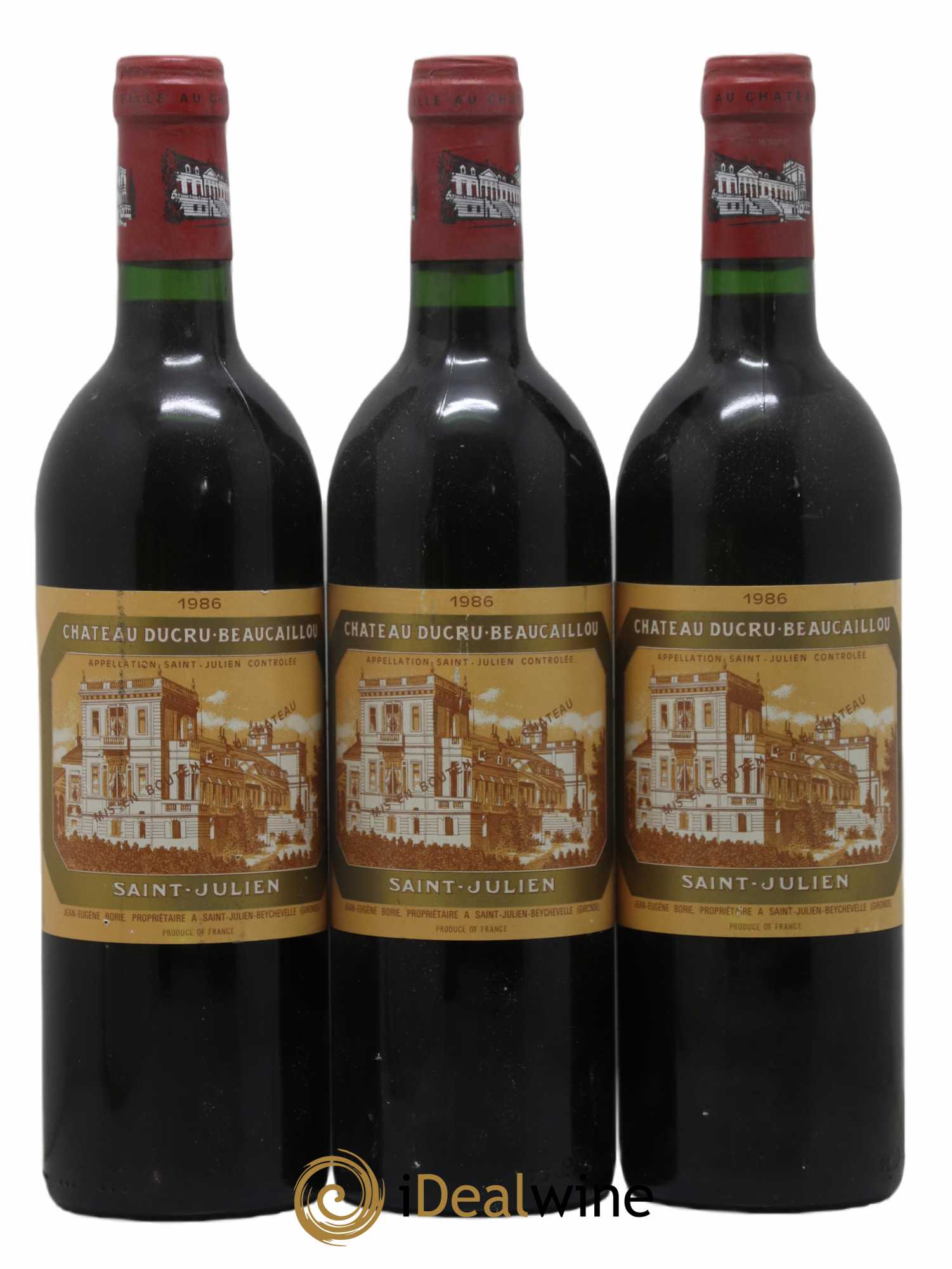 Château Ducru Beaucaillou 2ème Grand Cru Classé 1986 - Lot de 3 bouteilles - 0