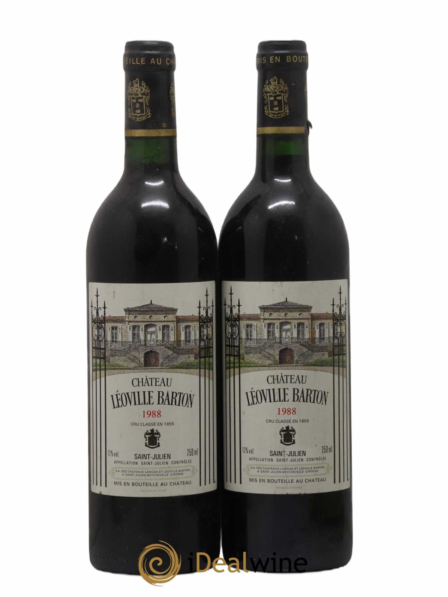 Château Léoville Barton 2ème Grand Cru Classé 1988 - Lot de 2 bouteilles - 0
