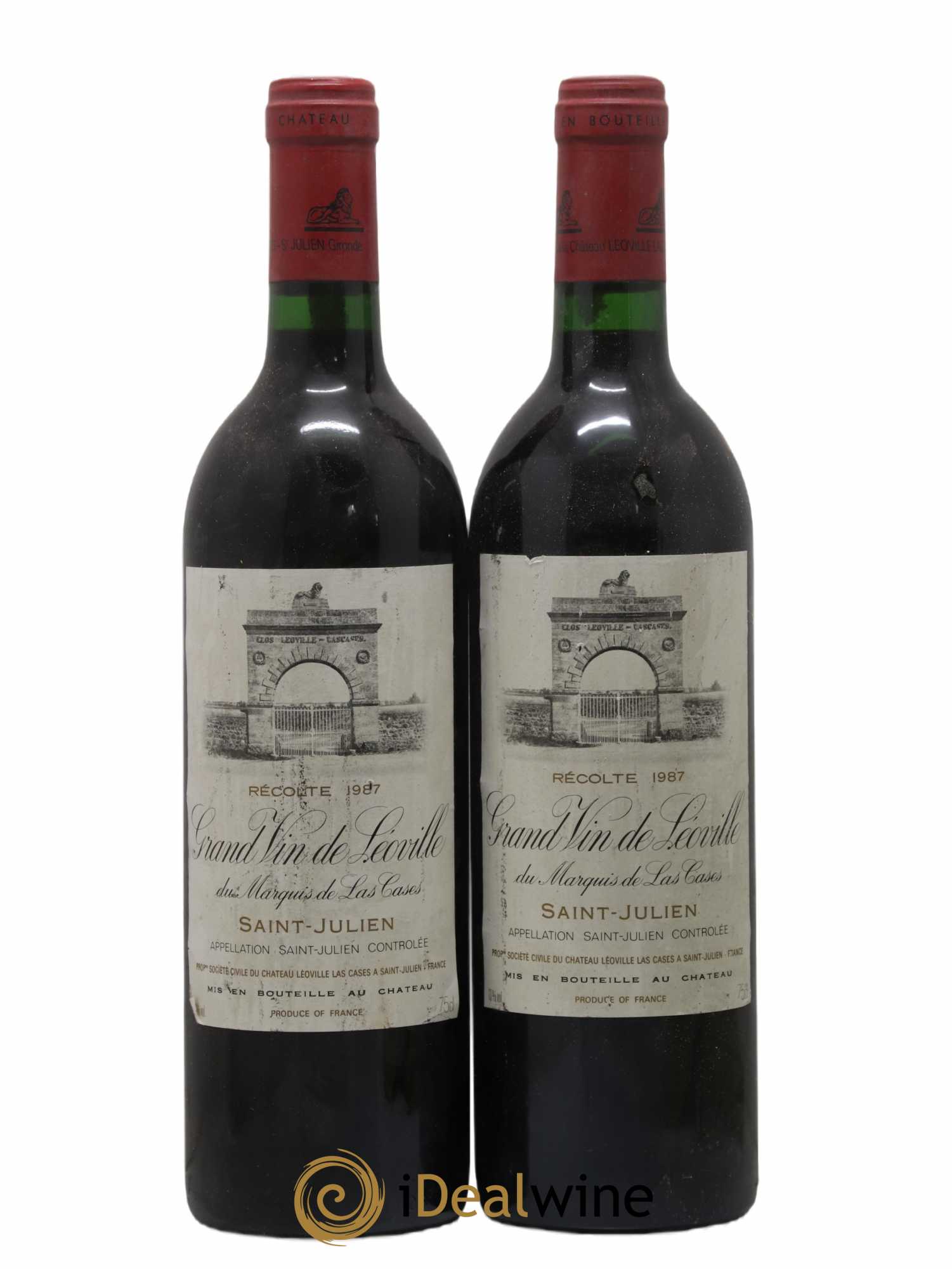 Château Léoville Las Cases 2ème Grand Cru Classé 1987 - Lot de 2 bouteilles - 0