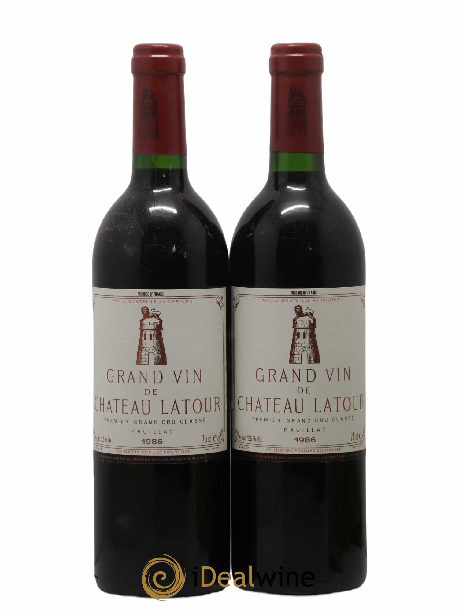 Château Latour 1er Grand Cru Classé 1986 - Lot de 2 bouteilles - 0