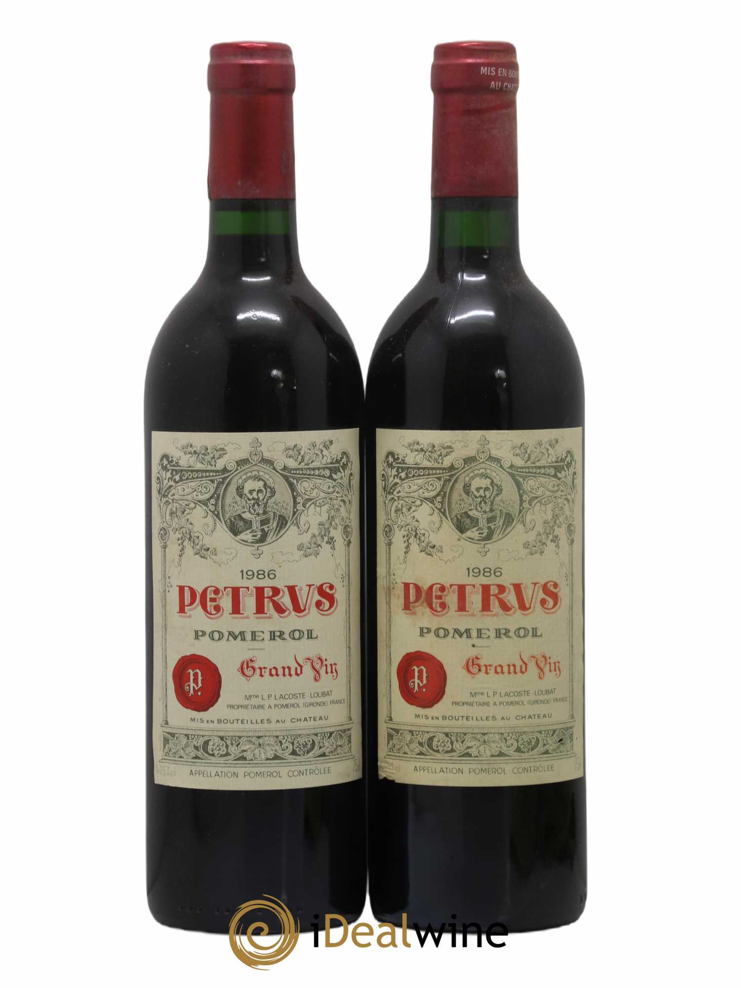 Petrus 1986 - Lot de 2 bouteilles - 0