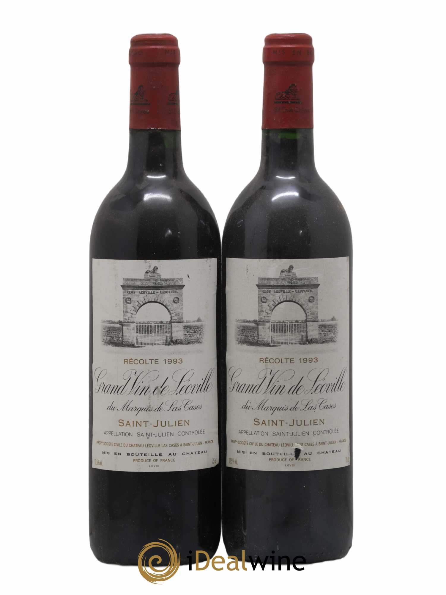 Château Léoville Las Cases 2ème Grand Cru Classé 1993 - Lot de 2 bouteilles - 0