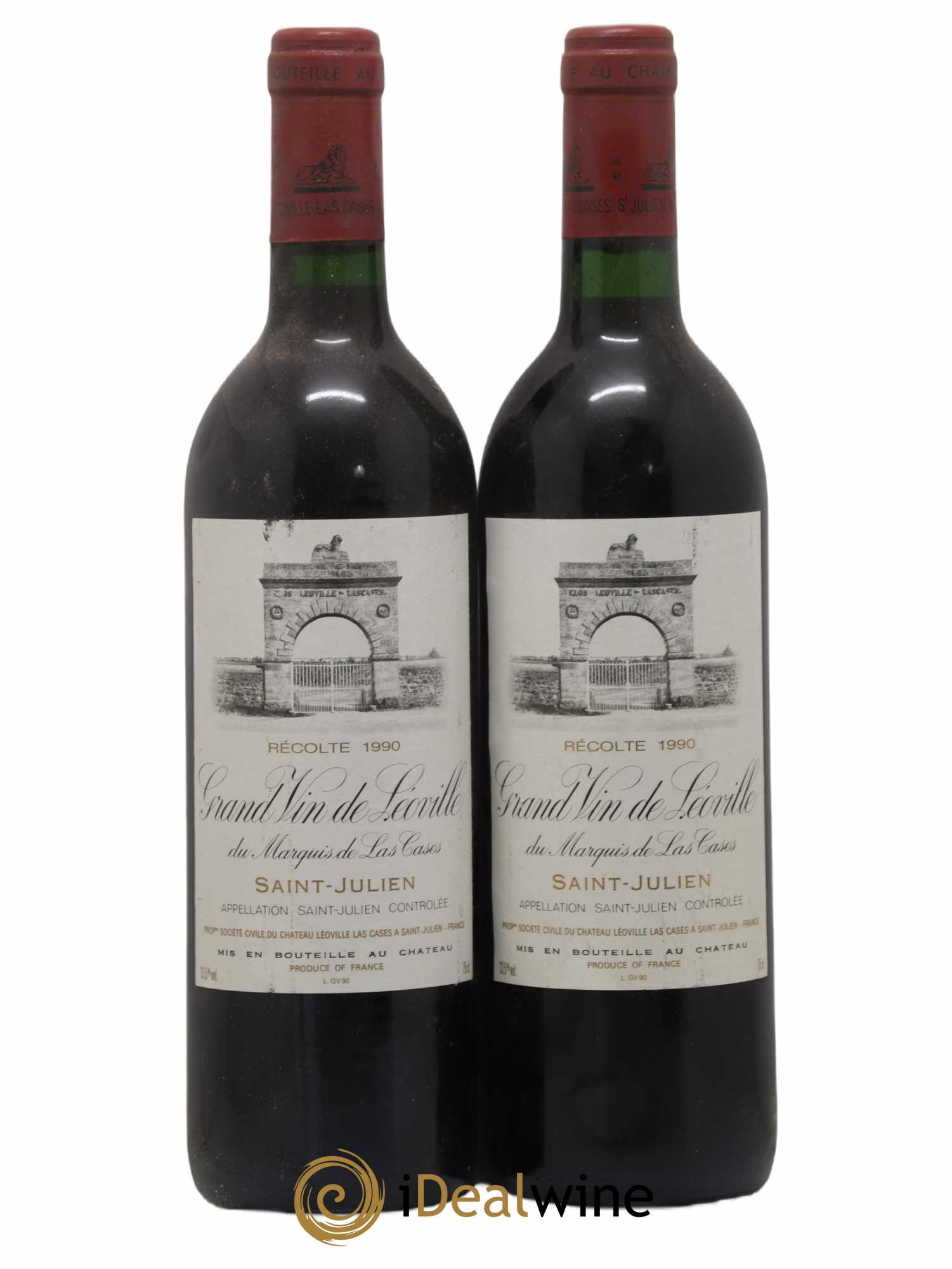 Château Léoville Las Cases 2ème Grand Cru Classé 1990 - Lot de 2 bouteilles - 0
