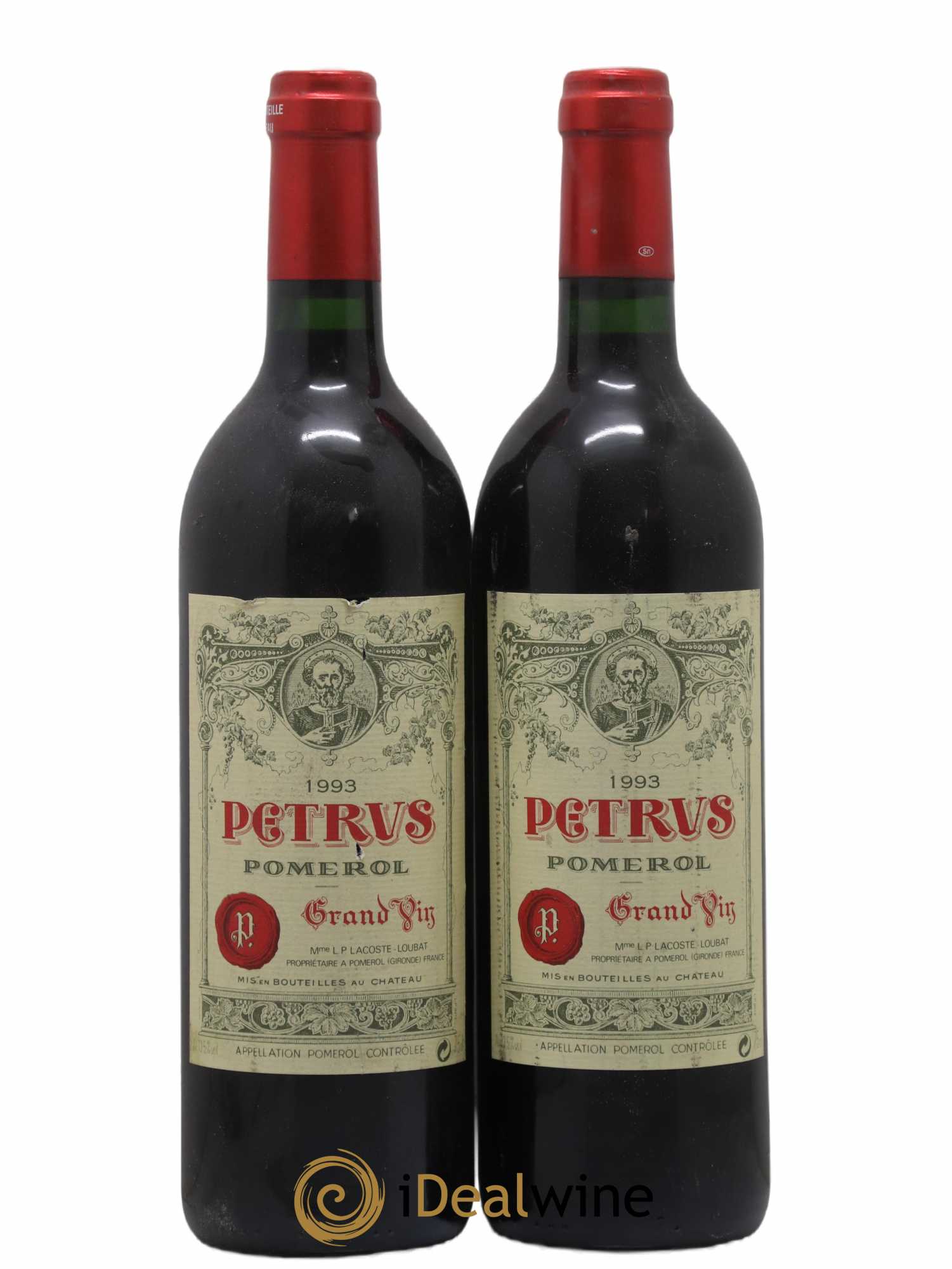 Petrus 1993 - Lot de 2 bouteilles - 0