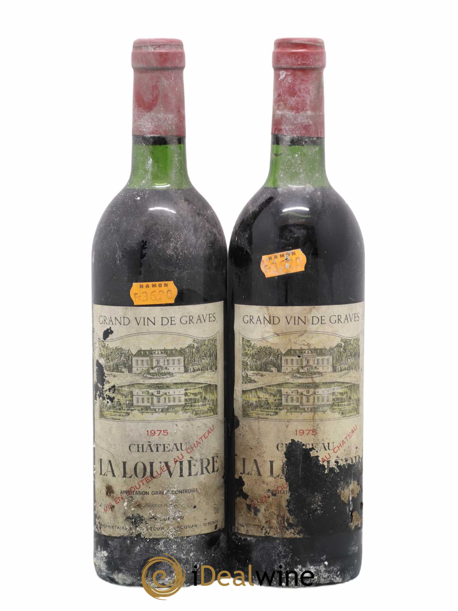 Château la Louvière 1975 - Lot de 2 bouteilles - 0