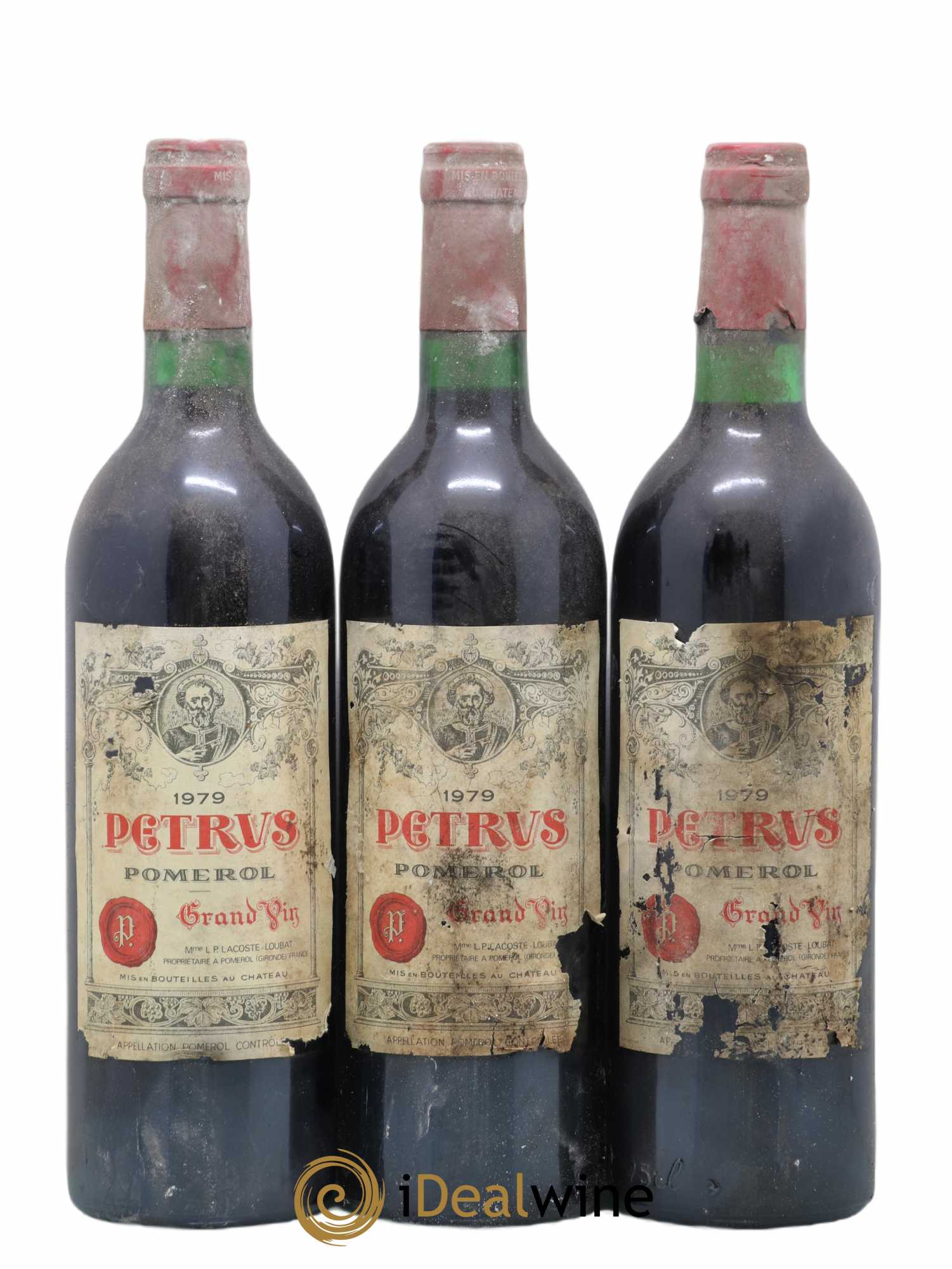 Petrus 1979 - Lot de 3 bouteilles - 0