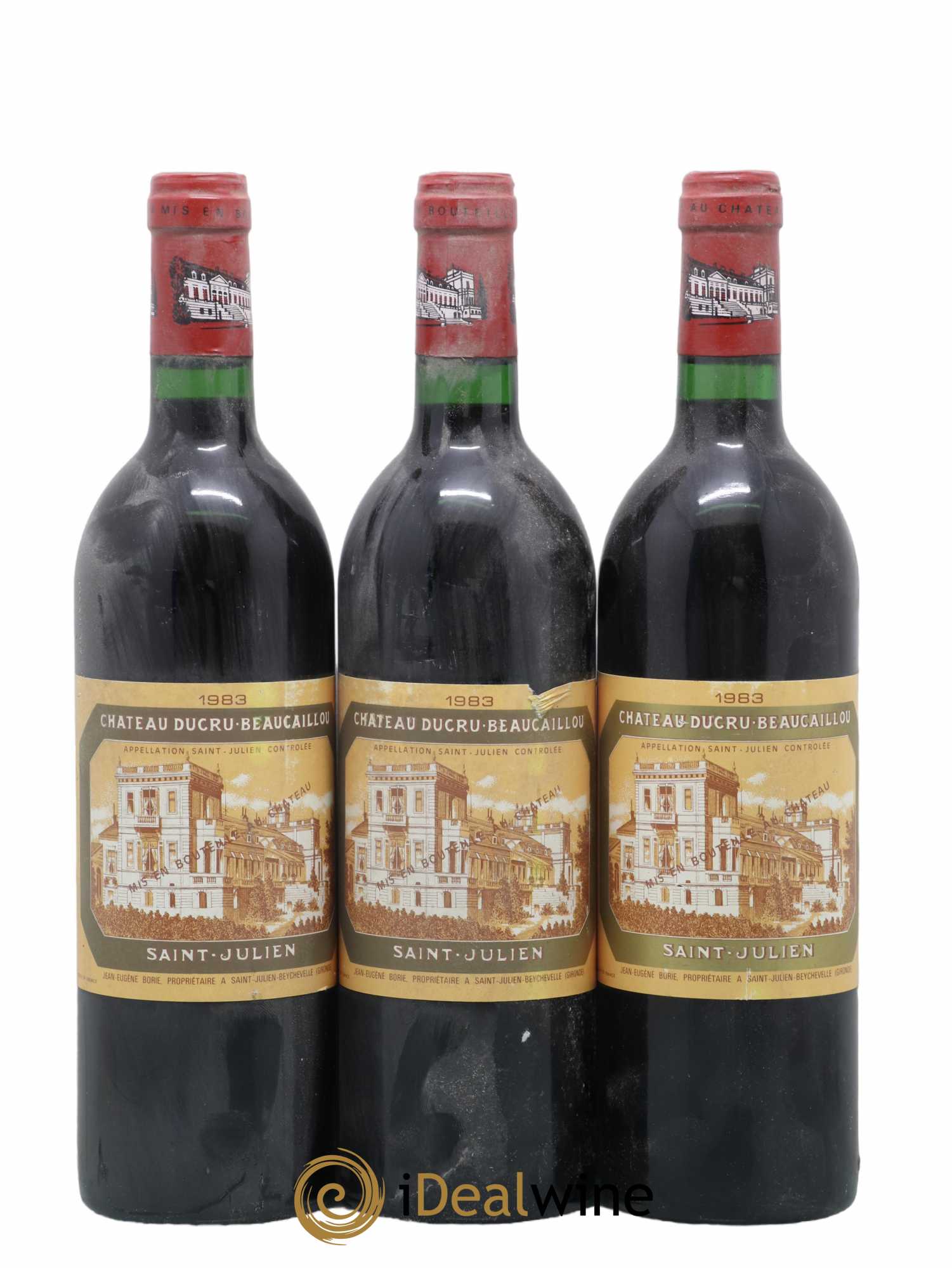 Château Ducru Beaucaillou 2ème Grand Cru Classé 1983 - Lot de 3 bouteilles - 0