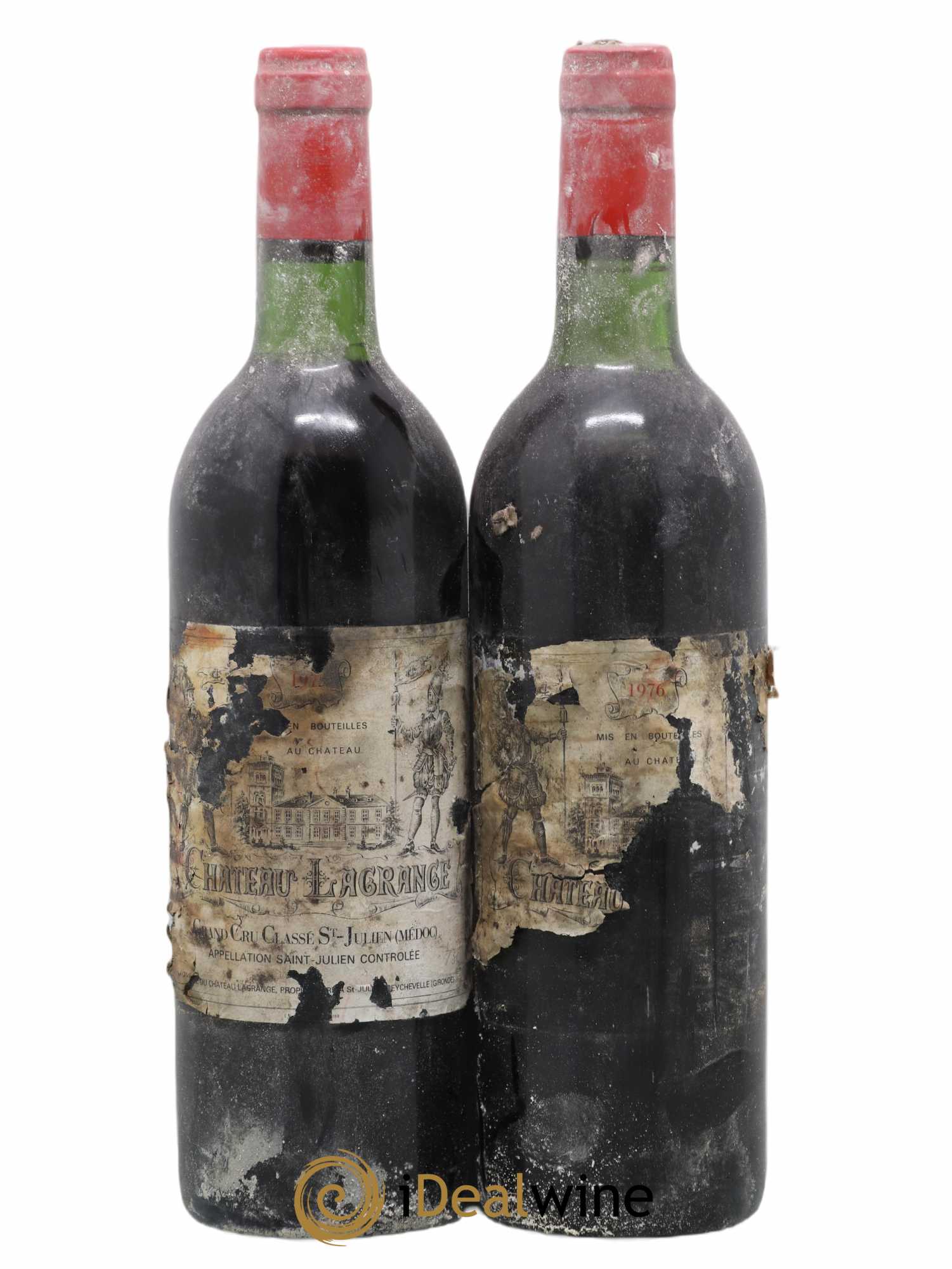 Château Lagrange 3ème Grand Cru Classé 1976 - Lot de 2 bouteilles - 0