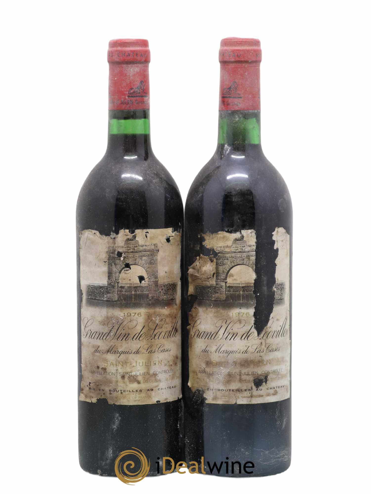 Château Léoville Las Cases 2ème Grand Cru Classé 1976 - Lot de 2 bouteilles - 0