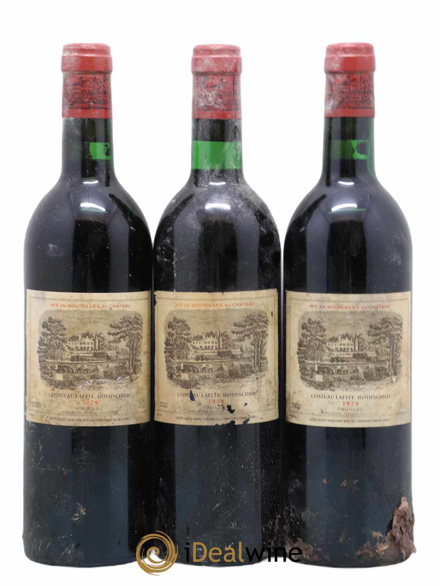 Château Lafite Rothschild 1er Grand Cru Classé 1979 - Lot de 3 bouteilles - 0