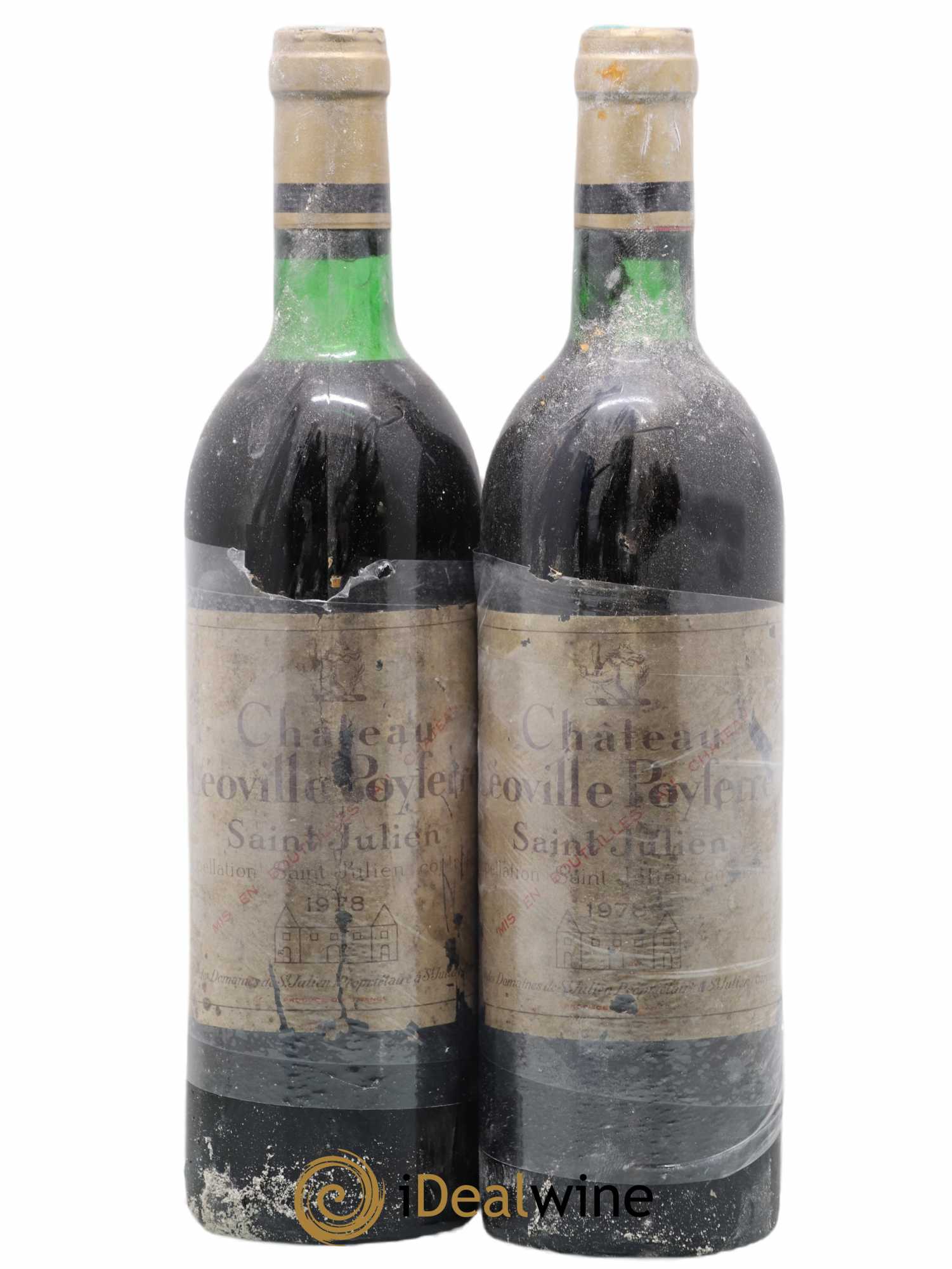 Château Léoville Poyferré 2ème Grand Cru Classé 1978 - Lot de 2 bouteilles - 0