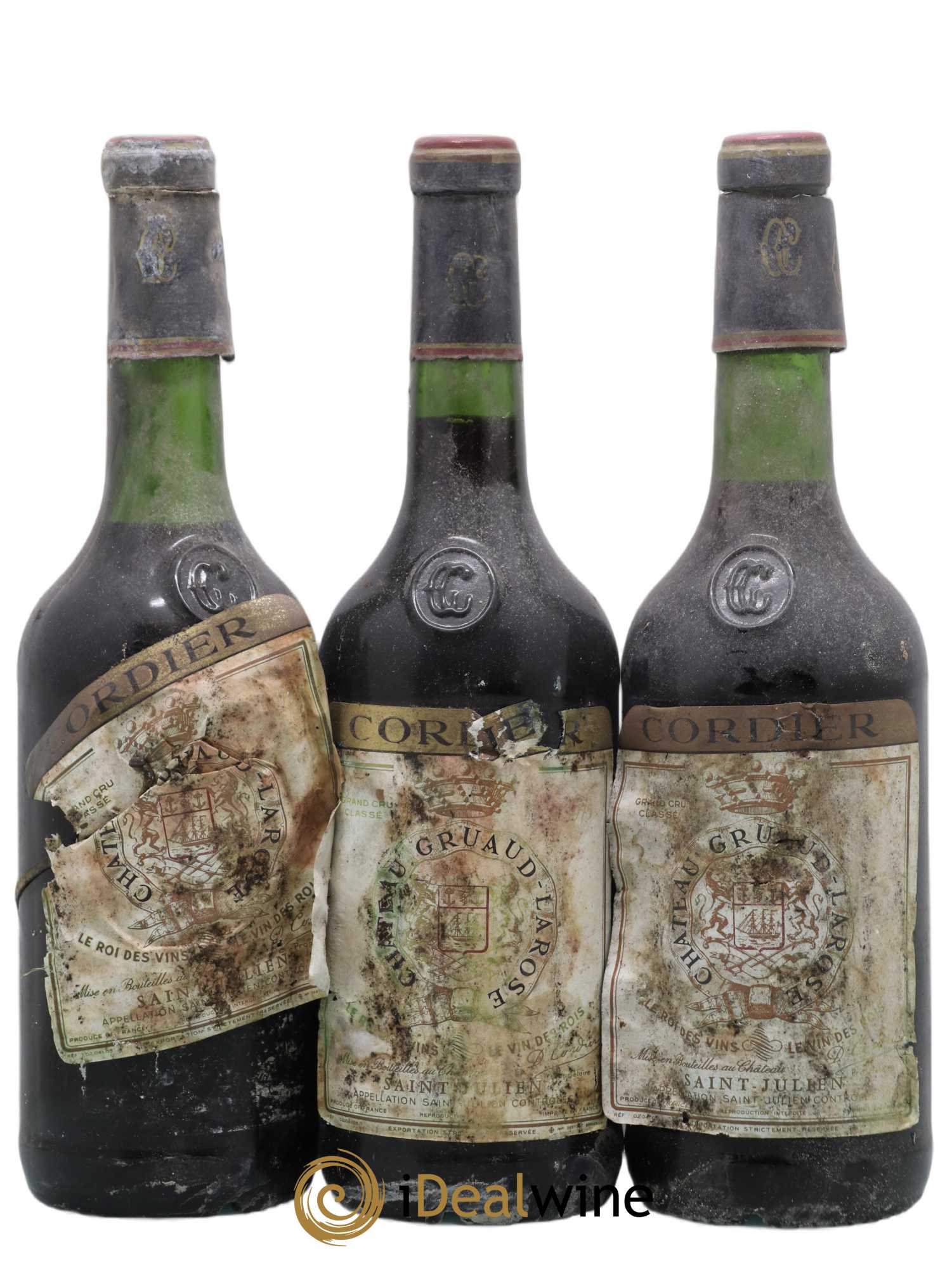 Château Gruaud Larose 2ème Grand Cru Classé 1975 - Lot de 3 bouteilles - 0