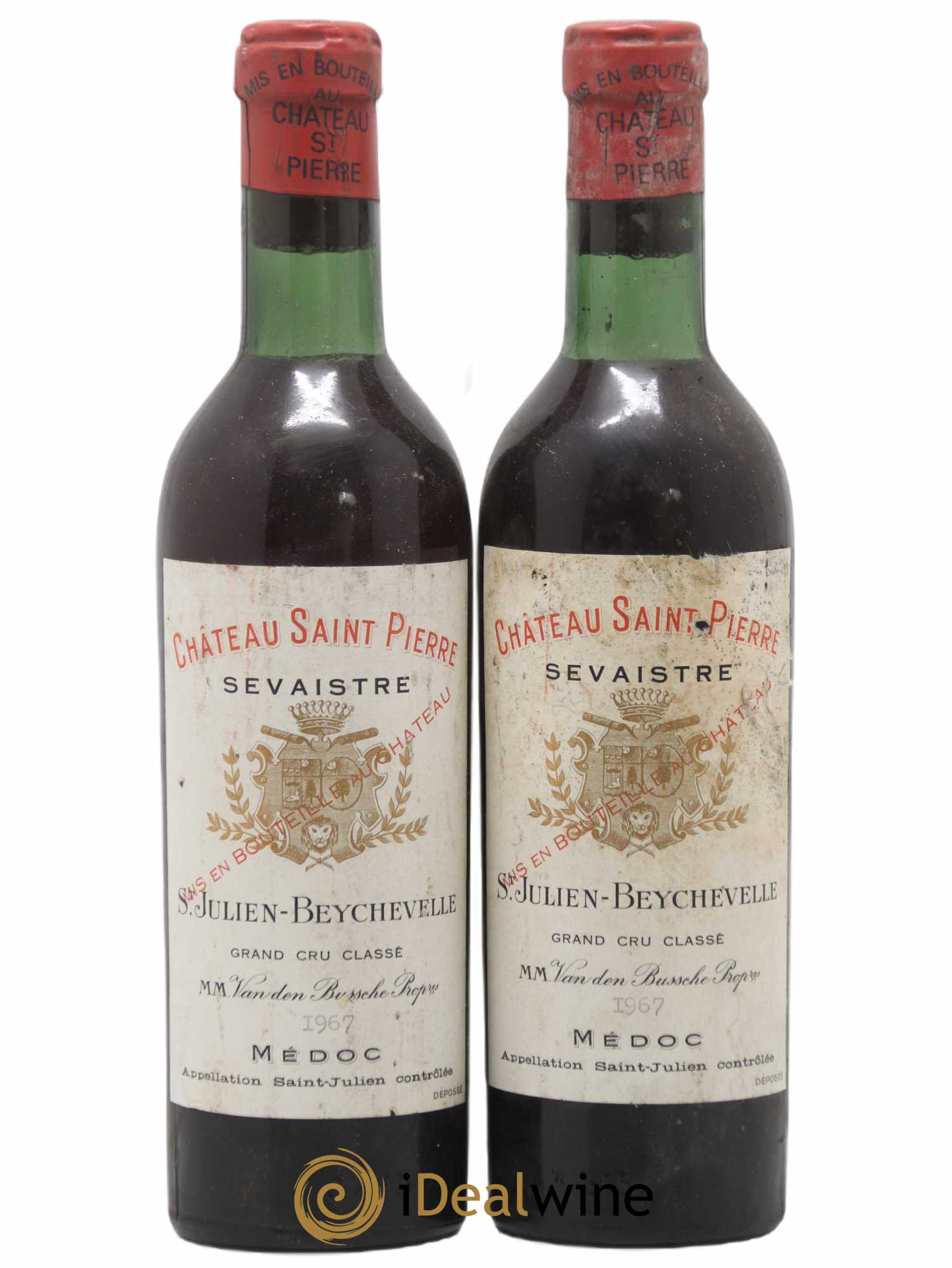 Saint-Julien Saint Pierre Sevaistre 1967 - Posten von 2 Demi-Flaschen - 0