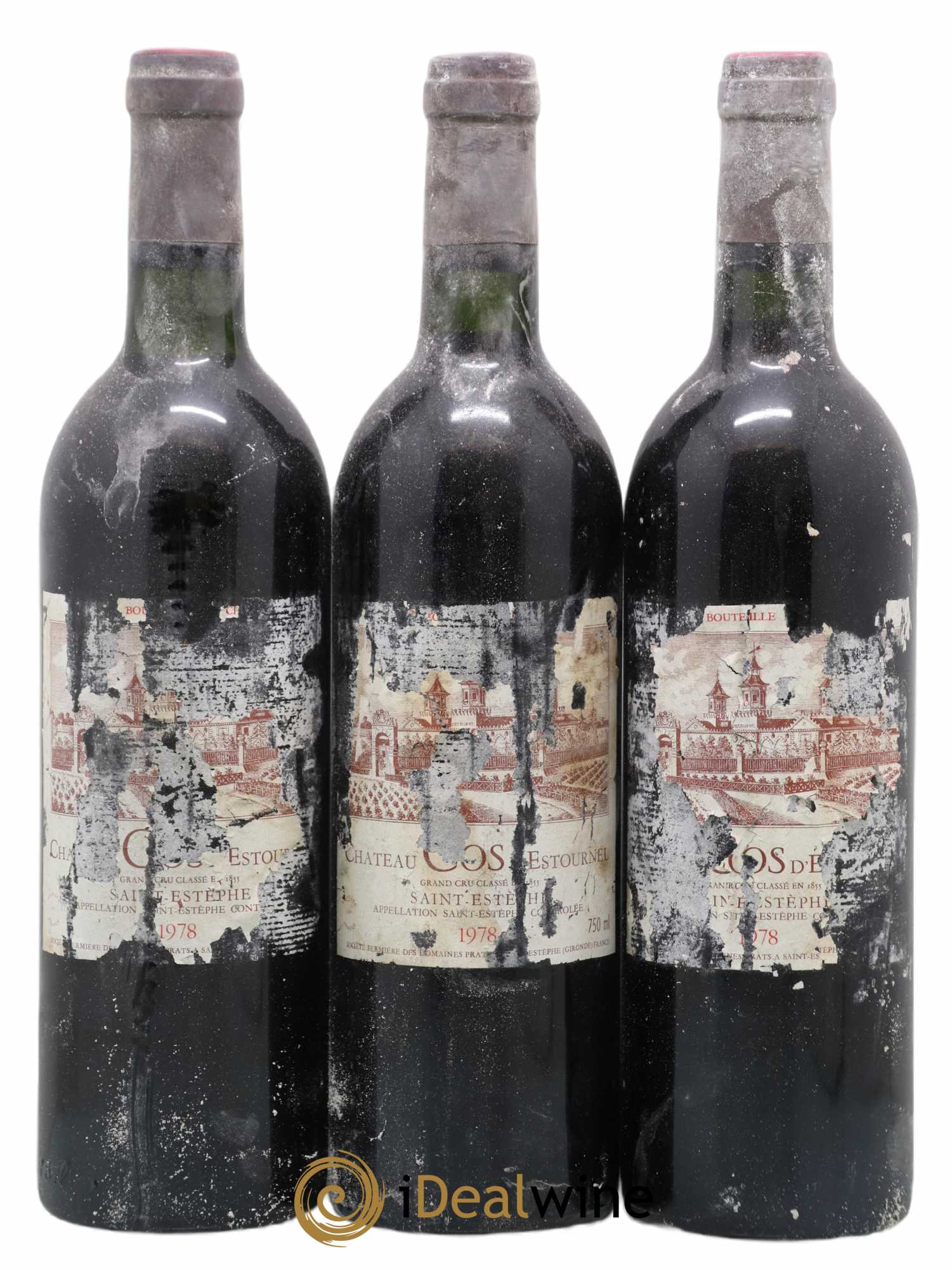 Cos d'Estournel 2ème Grand Cru Classé 1978 - Lot de 3 bouteilles - 0