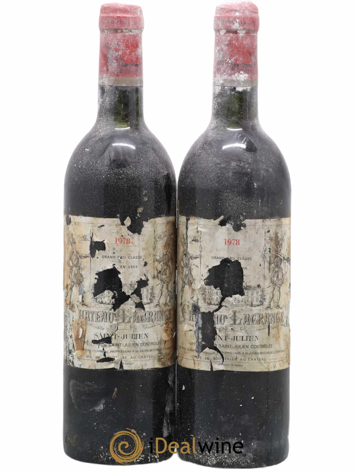 Château Lagrange 3ème Grand Cru Classé 1978 - Lot de 2 bouteilles - 0