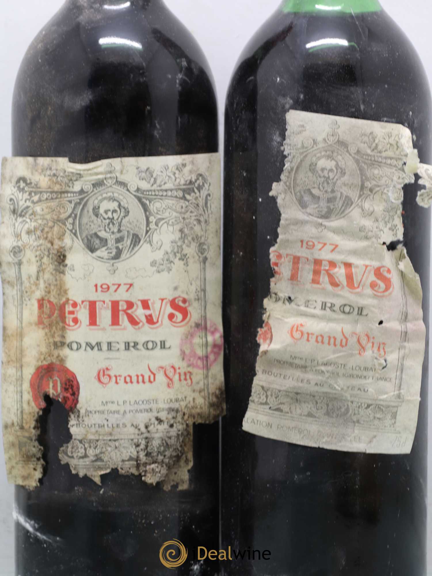Petrus Réserve Nicolas 1977 - Lot of 2 bottles - 1