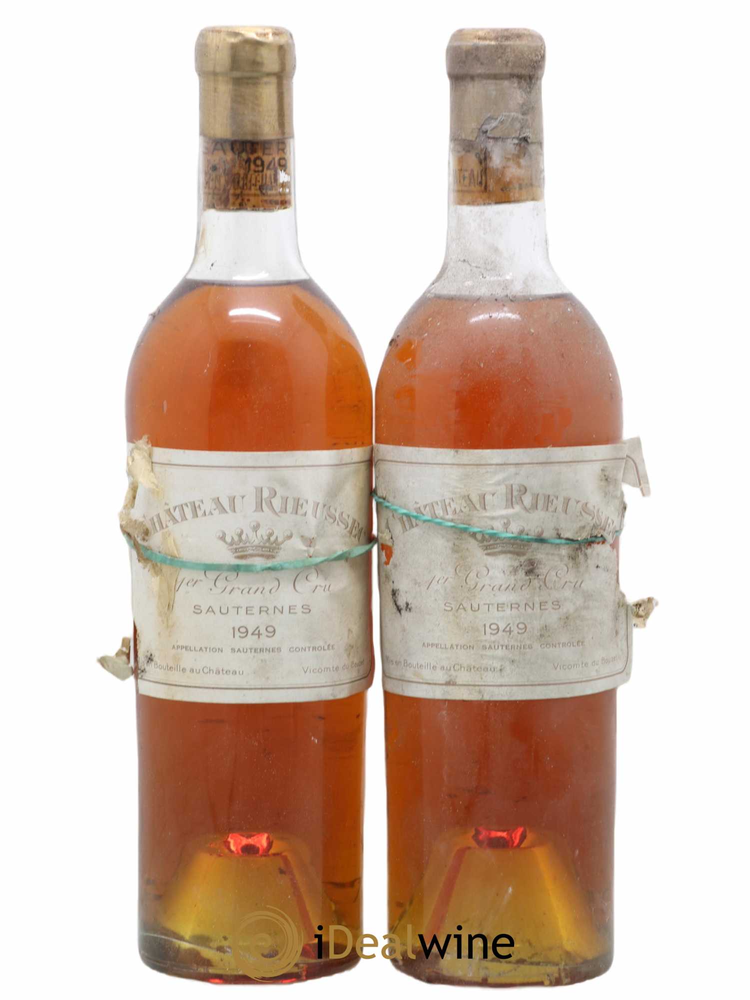 Château Rieussec 1er Grand Cru Classé 1949 - Lotto di 2 bottiglie - 0