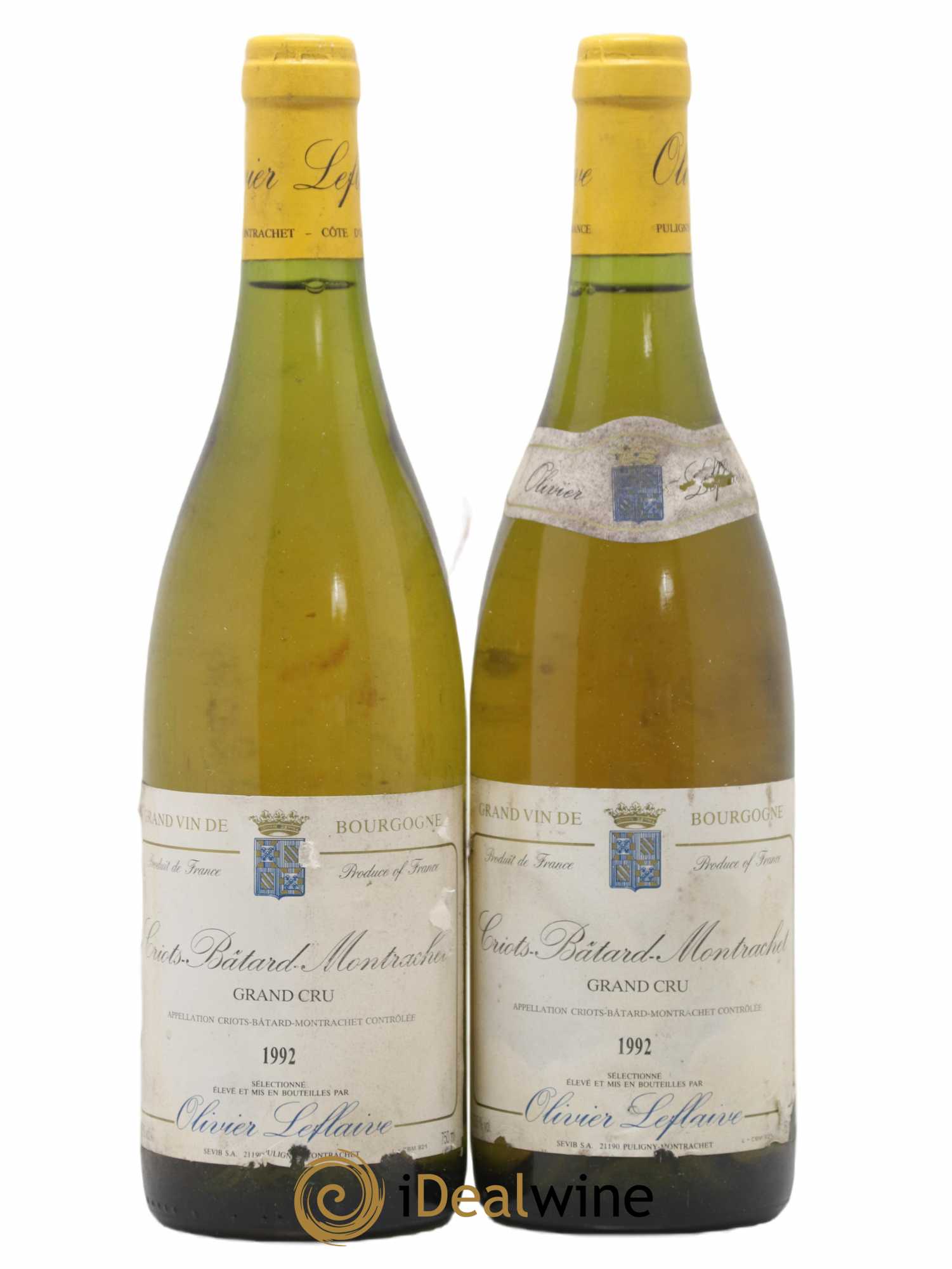 Criots-Bâtard-Montrachet Grand Cru Olivier Leflaive 1992 - Lot de 2 bouteilles - 0