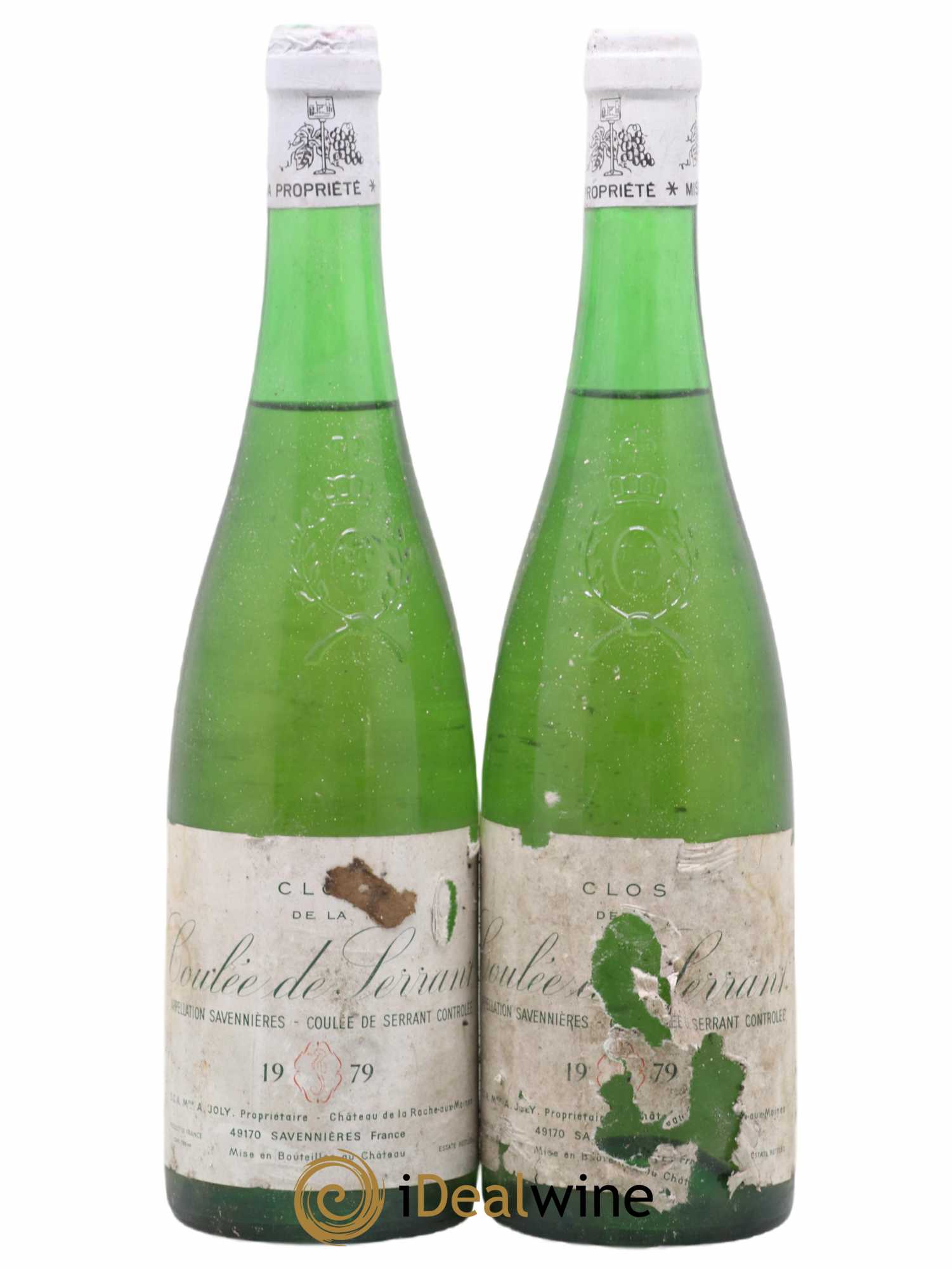 Savennières Clos de la Coulée de Serrant Vignobles de la Coulée de Serrant - Nicolas Joly 1979 - Lot de 2 bouteilles - 0
