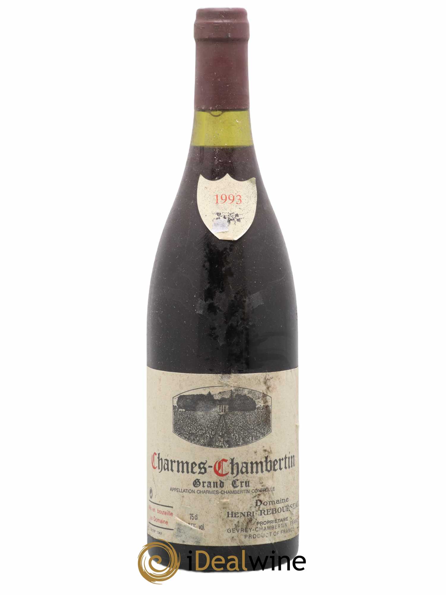 Charmes-Chambertin Grand Cru Henri Rebourseau 1993 - Lot de 1 bouteille - 0