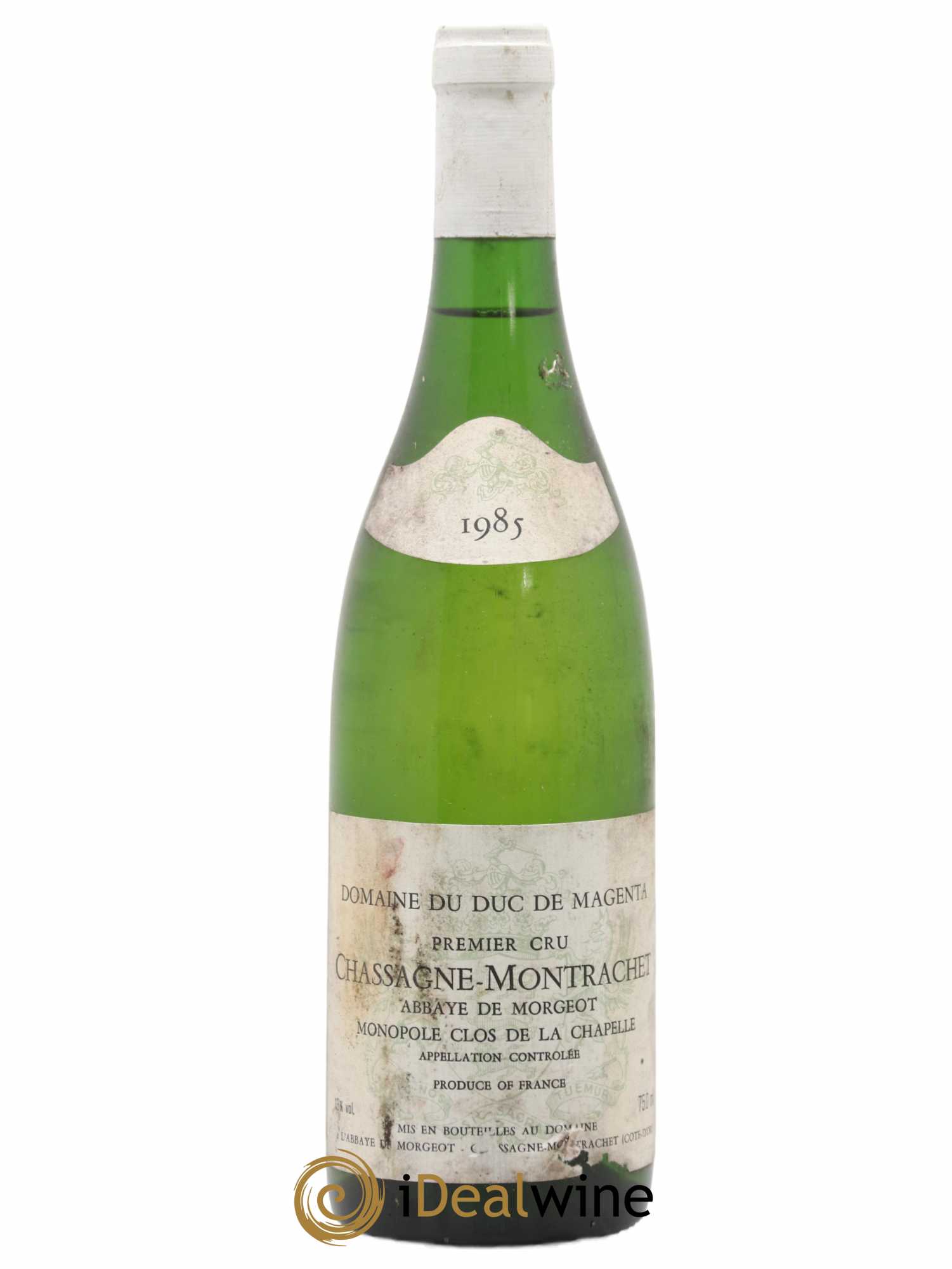 Chassagne-Montrachet 1er Cru Morgeot Clos de la Chapelle Domaine du Duc de Magenta - Louis Jadot 1985 - Lot de 1 bouteille - 0