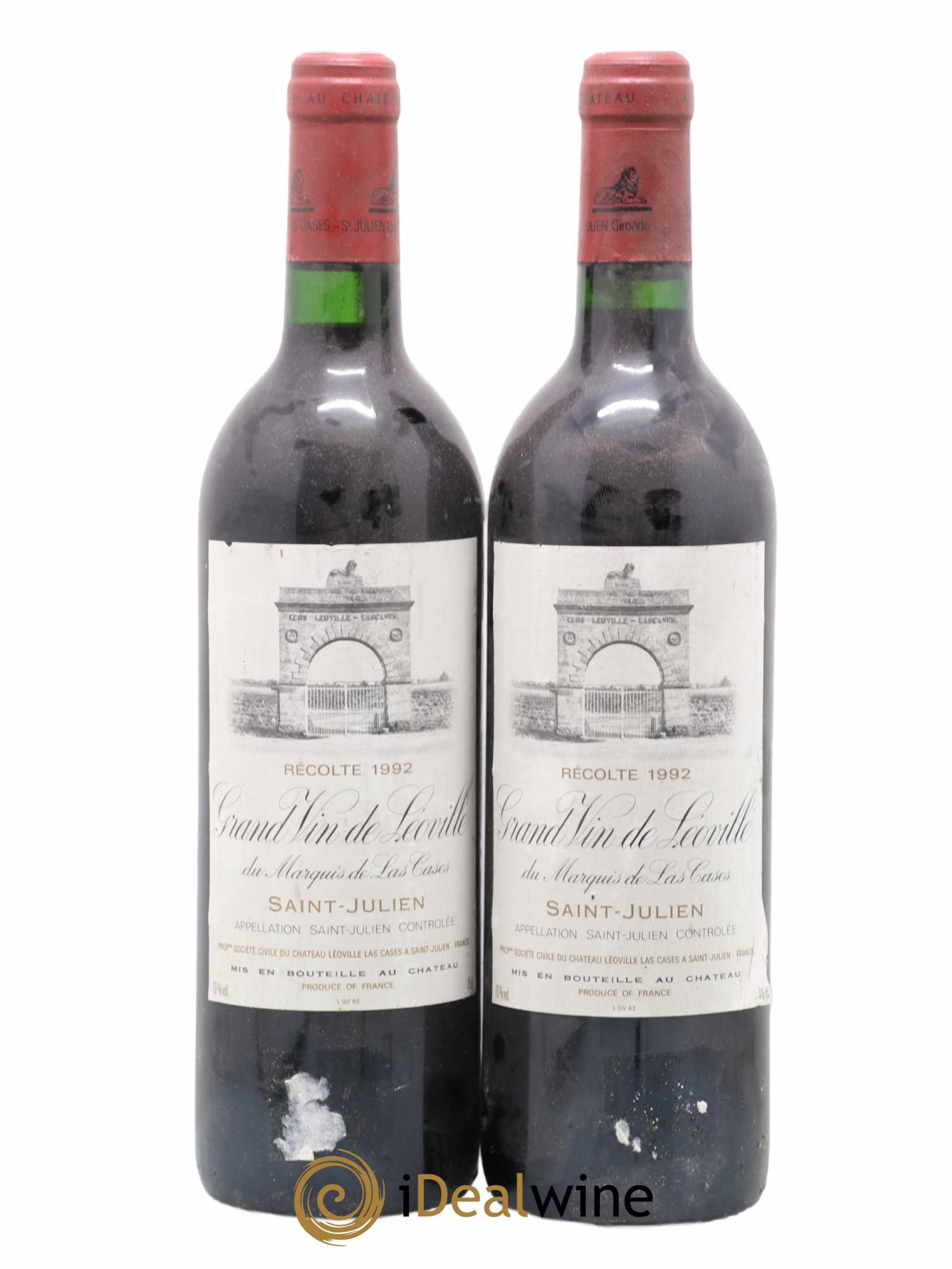 Château Léoville Las Cases 2ème Grand Cru Classé 1992 - Lot de 2 bouteilles - 0