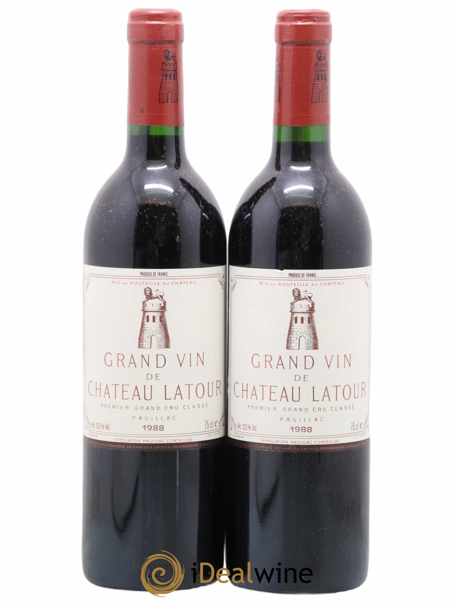 Château Latour 1er Grand Cru Classé 1988 - Lot de 2 bouteilles - 0