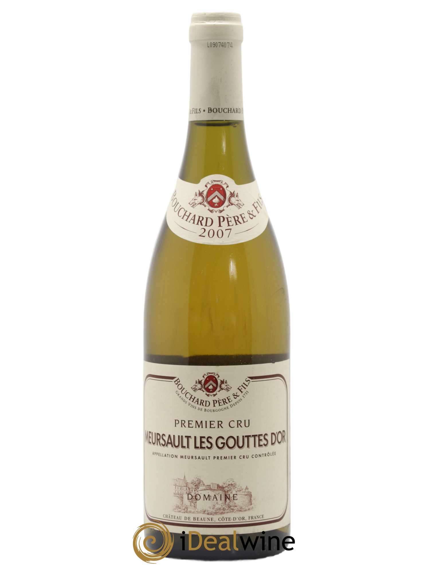 Meursault 1er Cru Les Gouttes d'Or Bouchard Père & Fils 2007 - Lot de 1 bouteille - 0