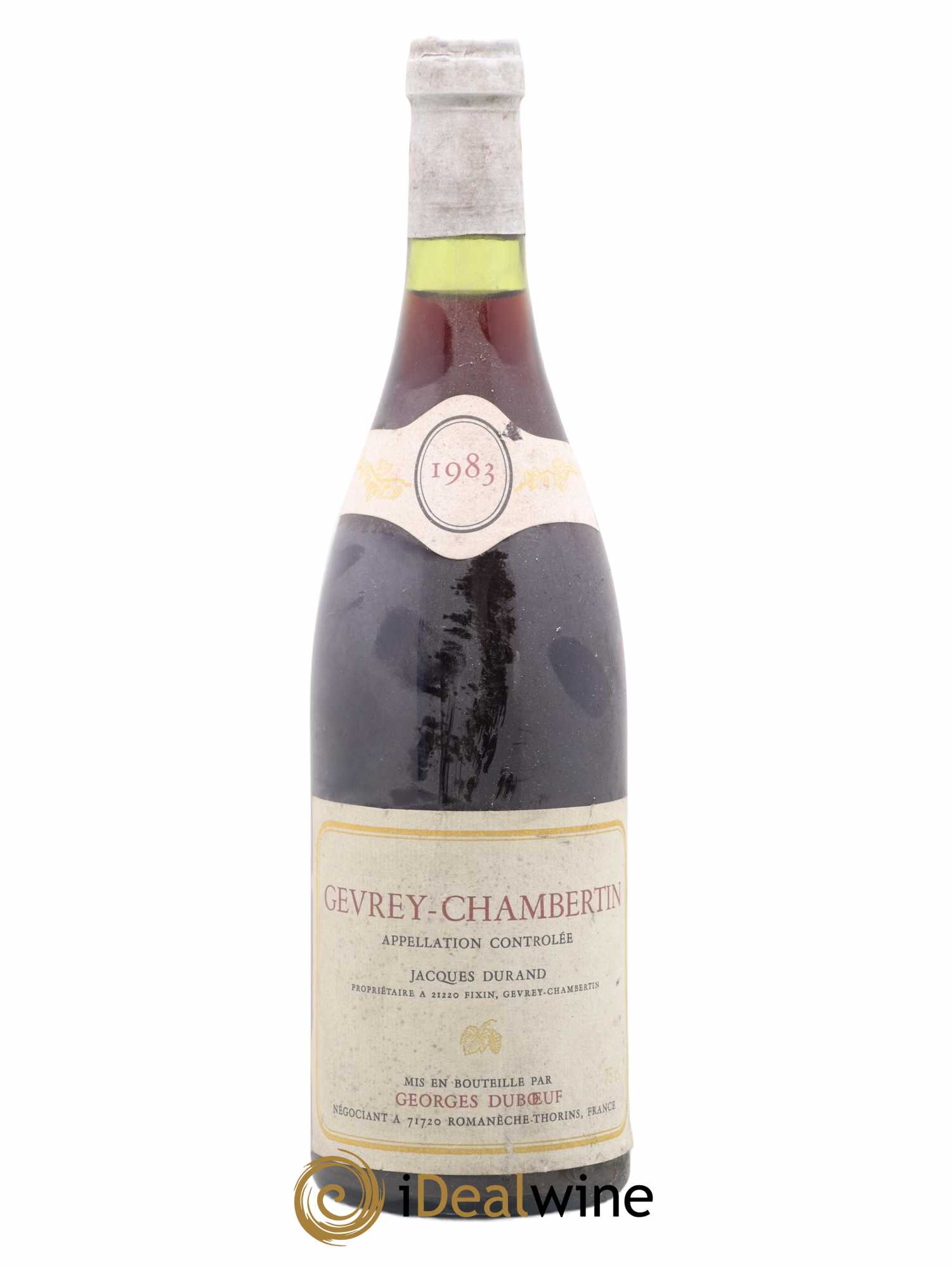 Gevrey-Chambertin Ambroise Jacques Durand G. Duboeuf 1983 - Posten von 1 Flasche - 0