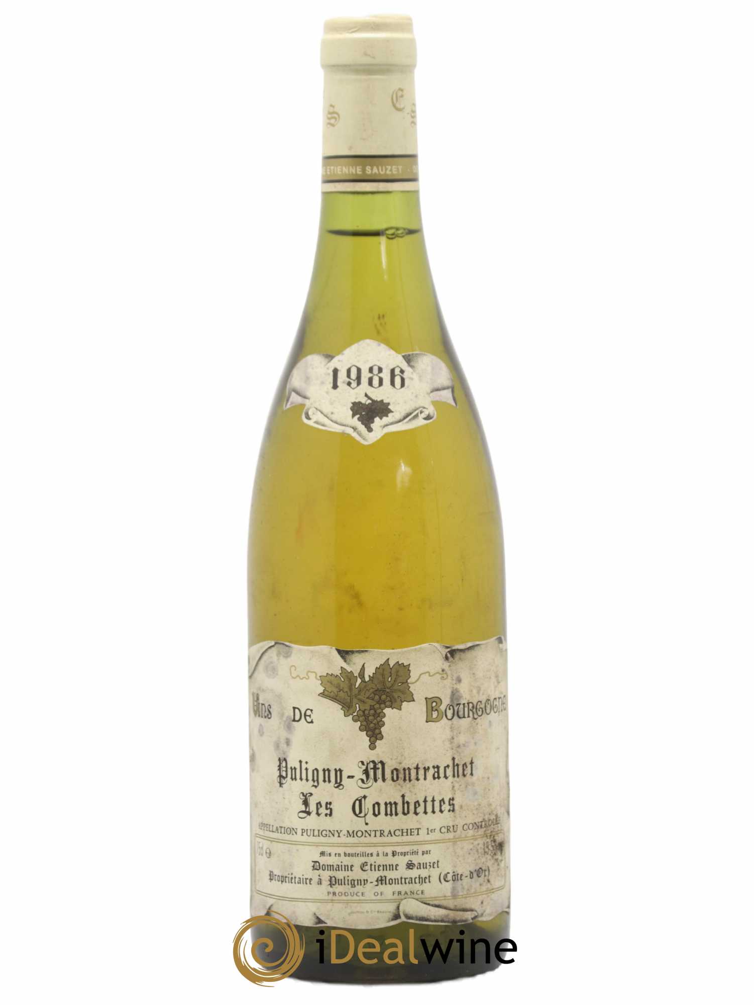 Puligny-Montrachet 1er Cru Les Combettes Etienne Sauzet 1986 - Lot de 1 bouteille - 0
