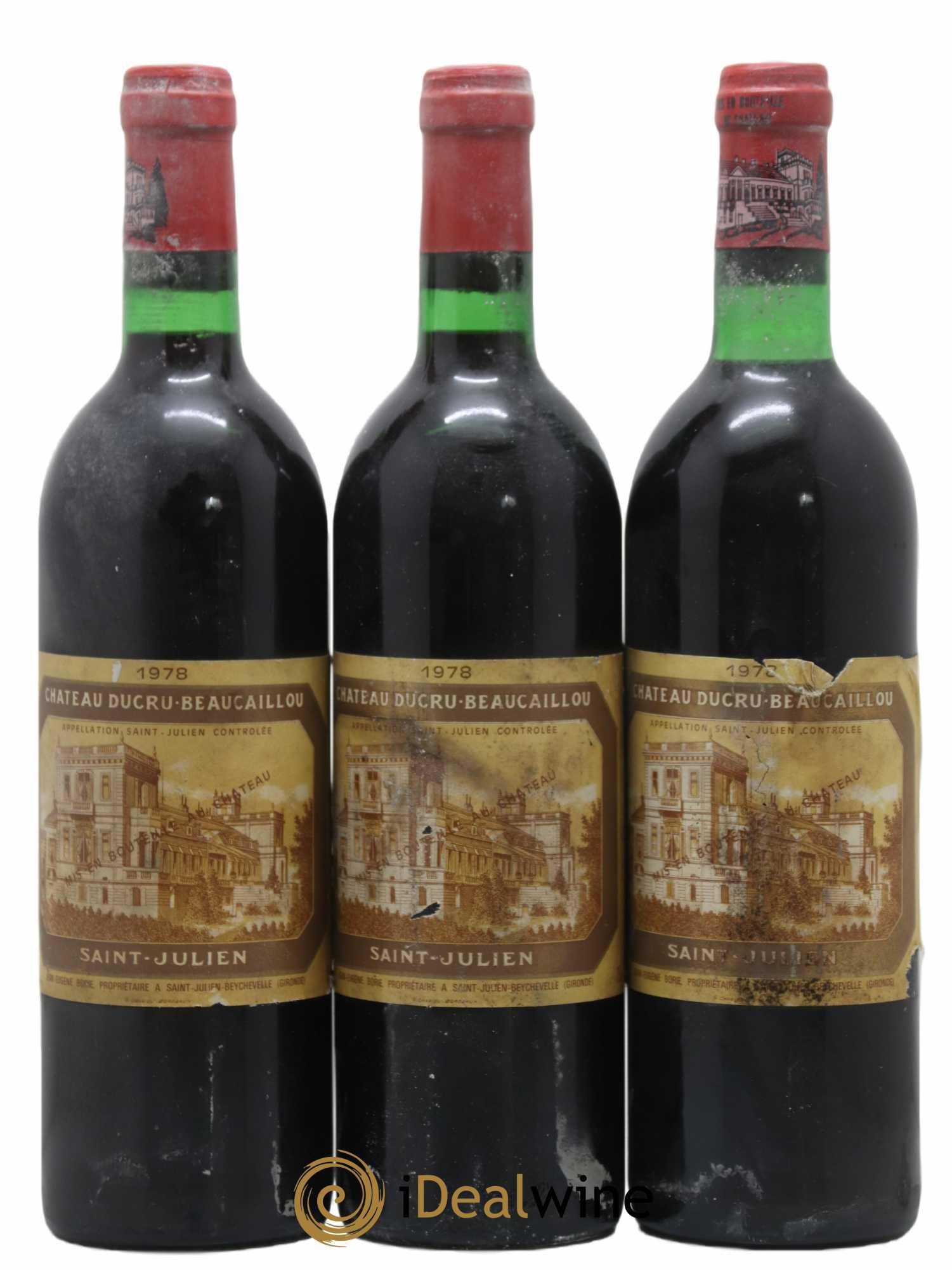 Château Ducru Beaucaillou 2ème Grand Cru Classé 1978 - Lot de 3 bouteilles - 0
