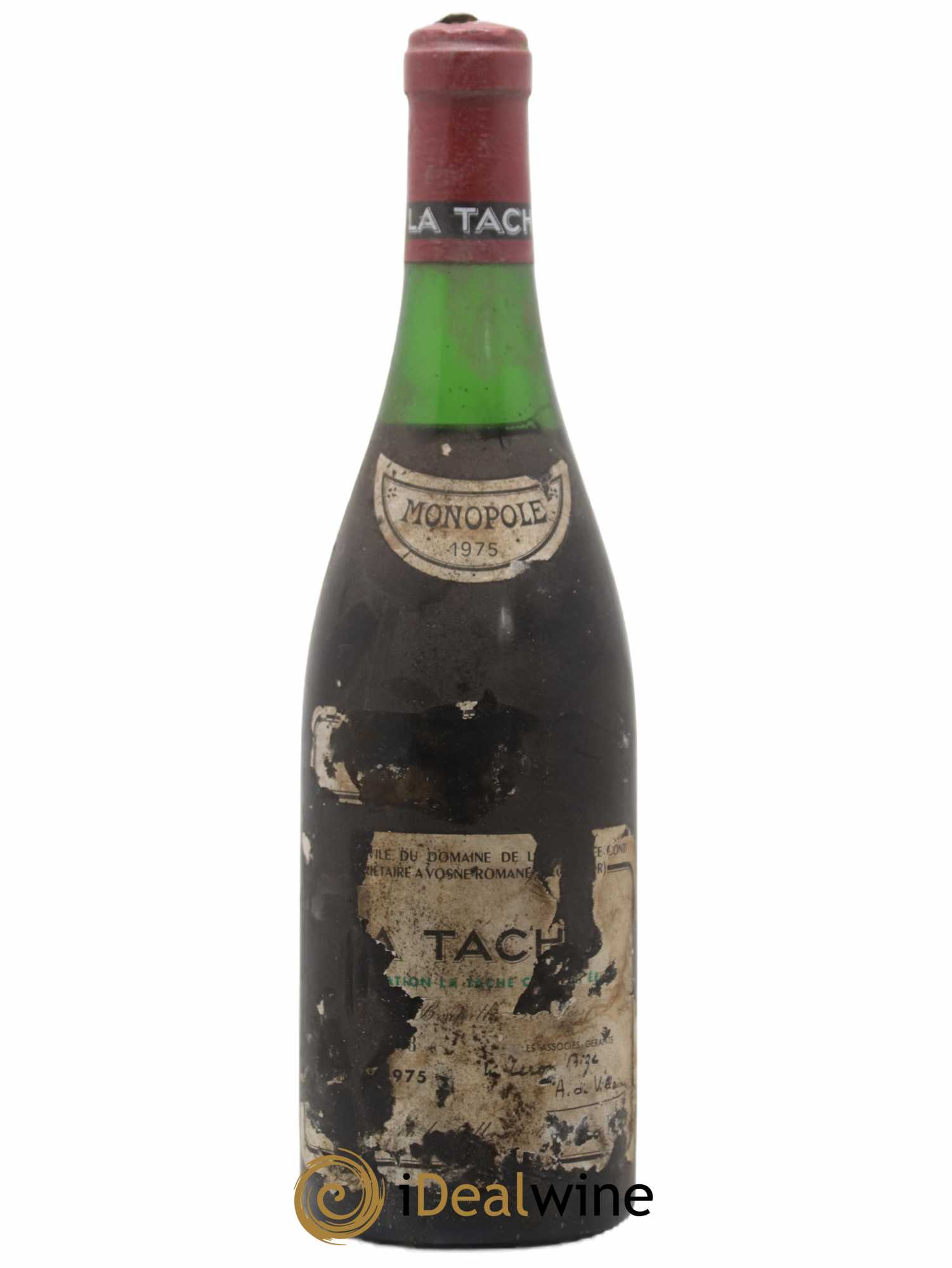 La Tâche Grand Cru Domaine de la Romanée-Conti 1975 - Lot de 1 bouteille - 0